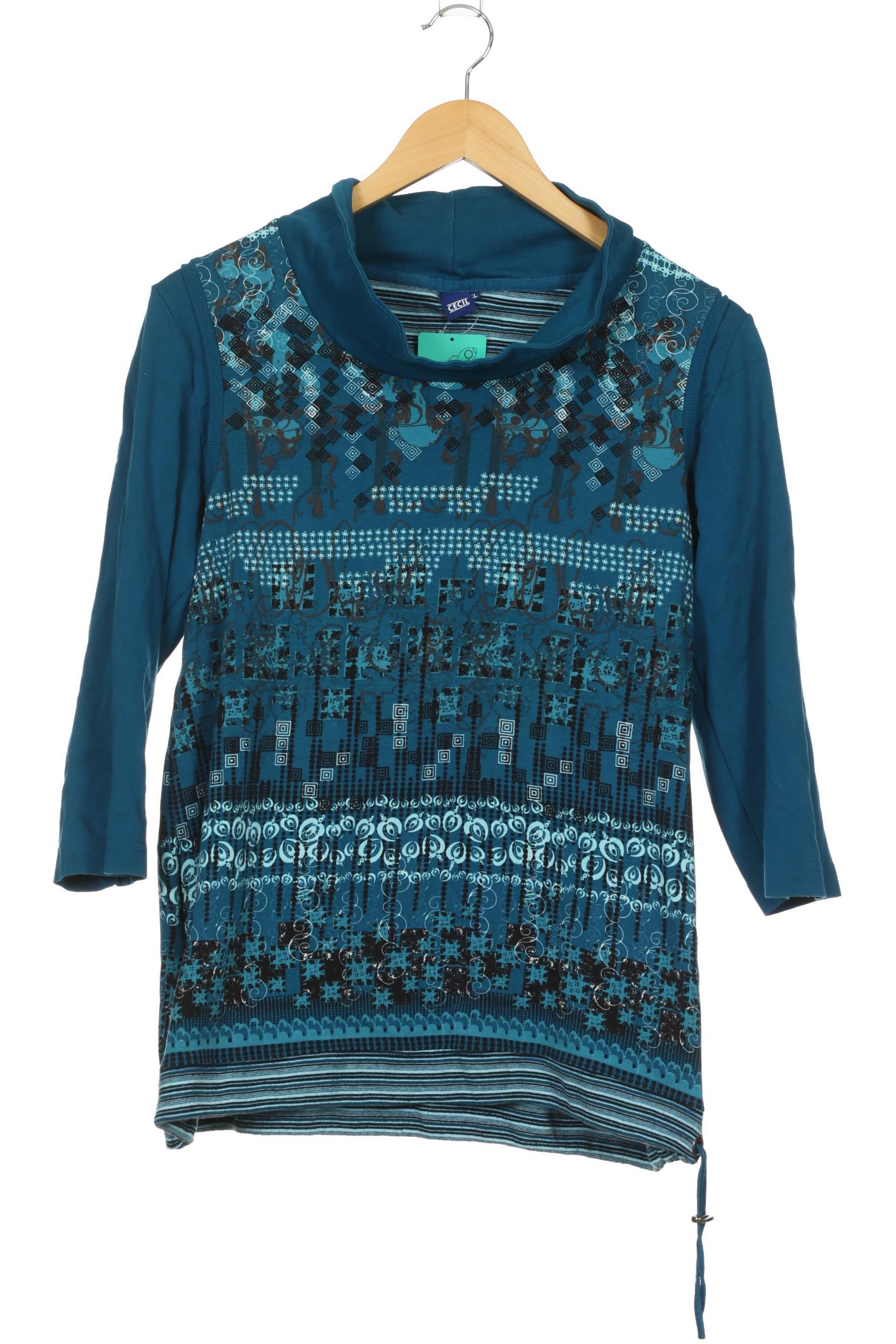 

Cecil Damen Langarmshirt, blau, Gr.