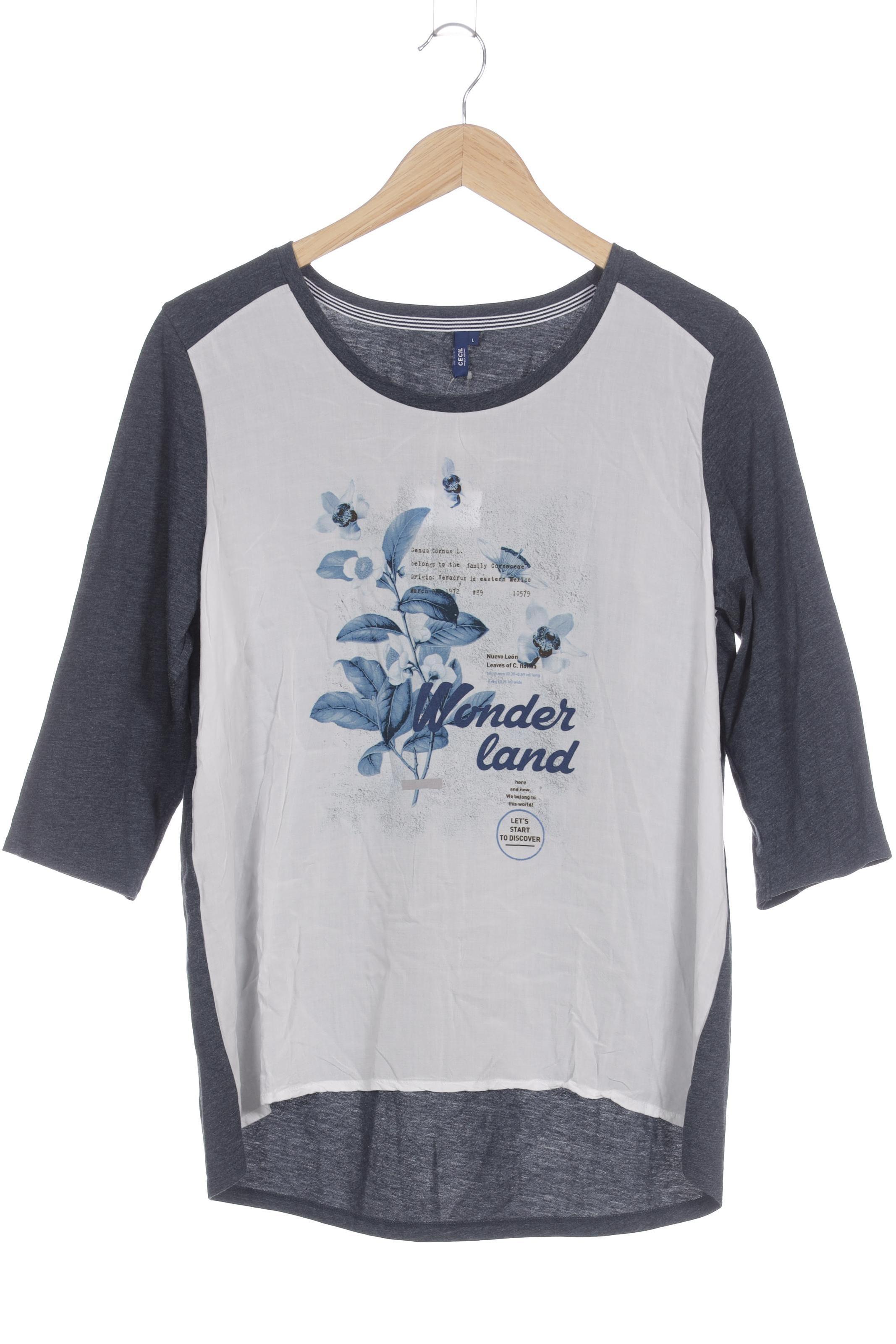 

Cecil Damen Langarmshirt, blau, Gr.