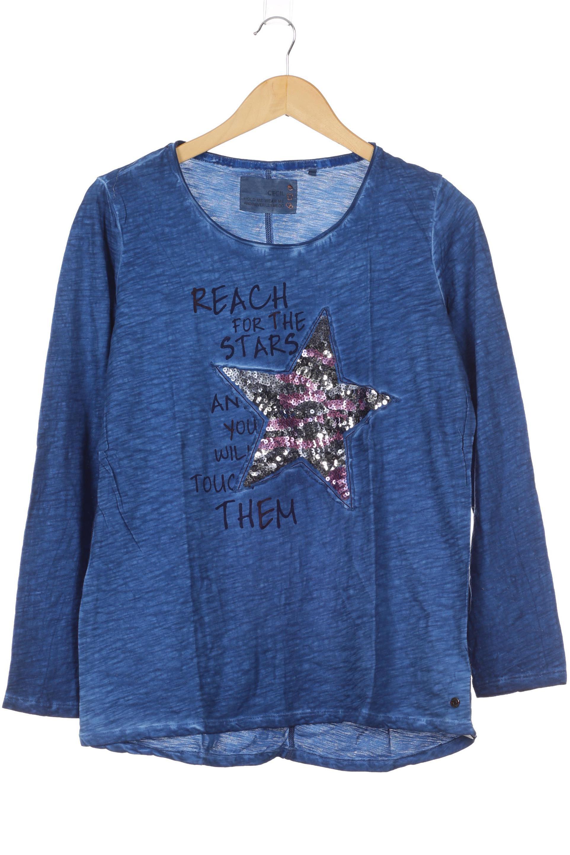 

Cecil Damen Langarmshirt, blau, Gr.