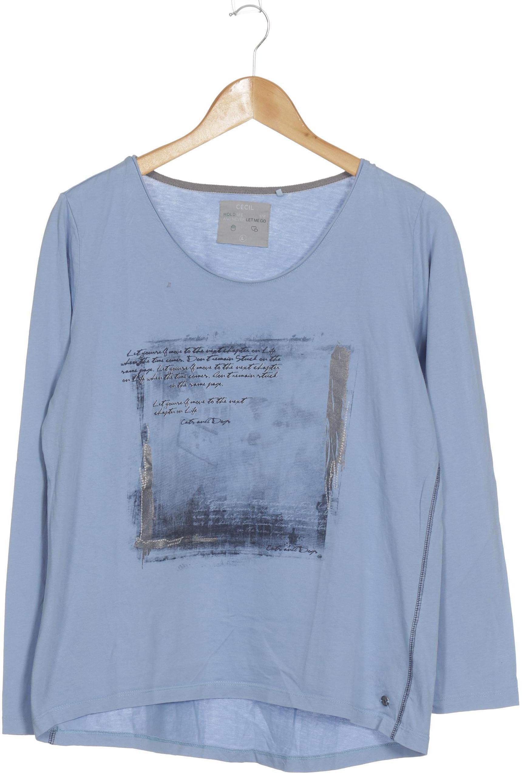 

Cecil Damen Langarmshirt, blau, Gr.
