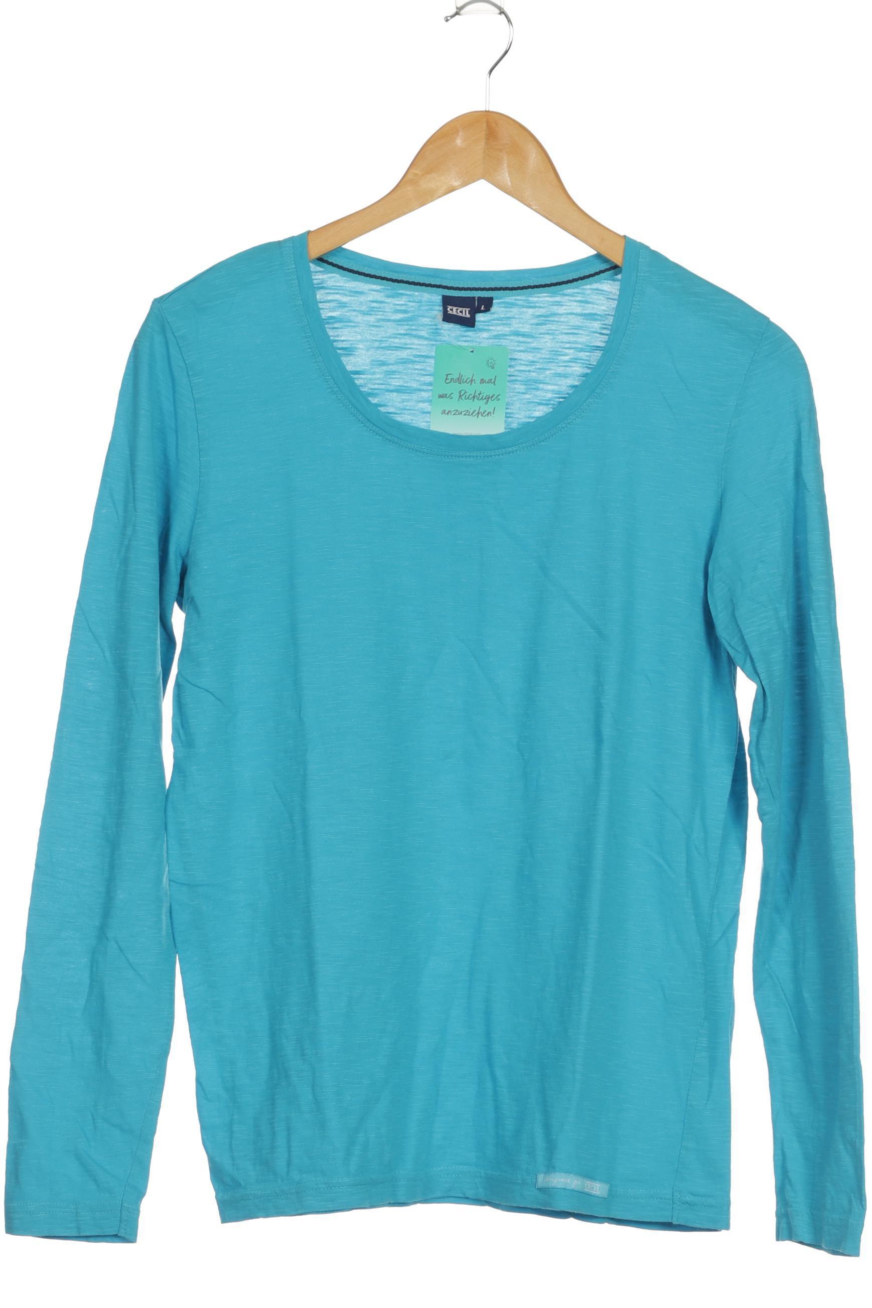 

Cecil Damen Langarmshirt, blau, Gr.