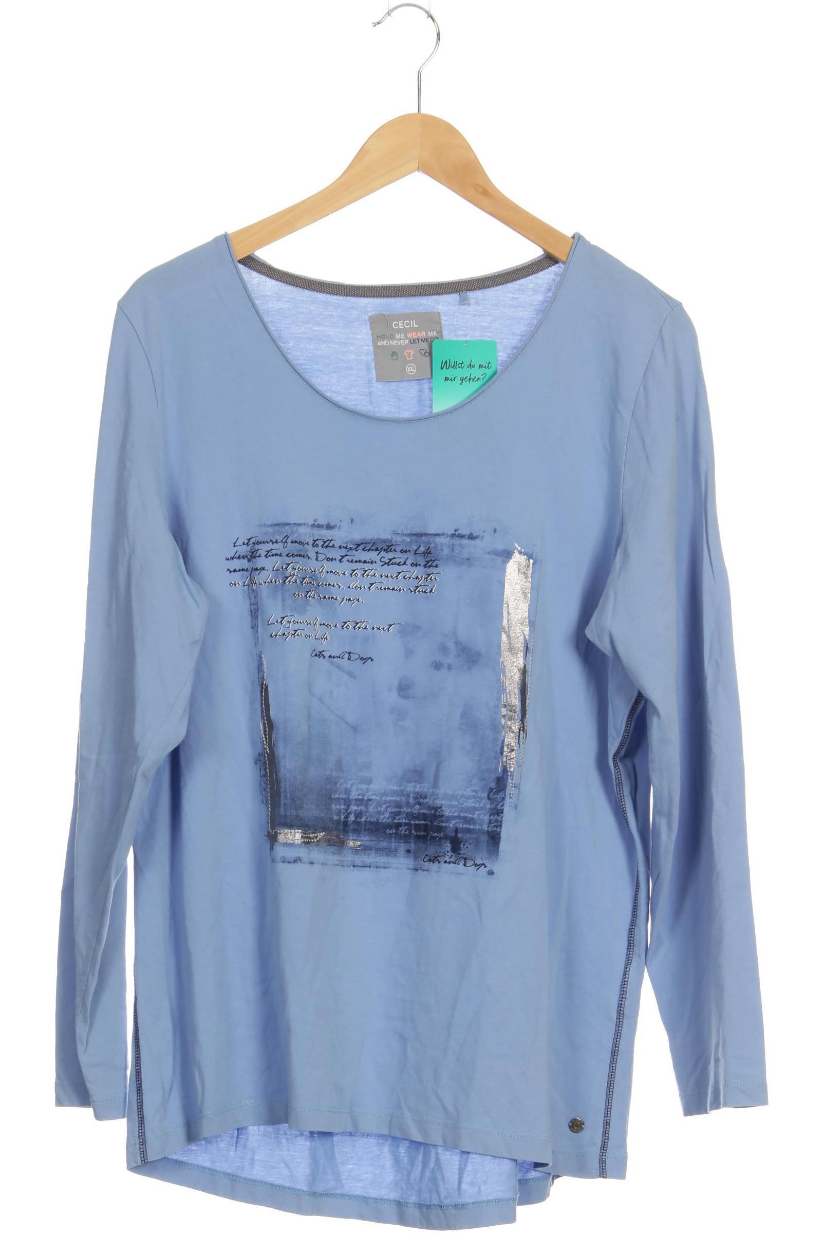

Cecil Damen Langarmshirt, blau, Gr.
