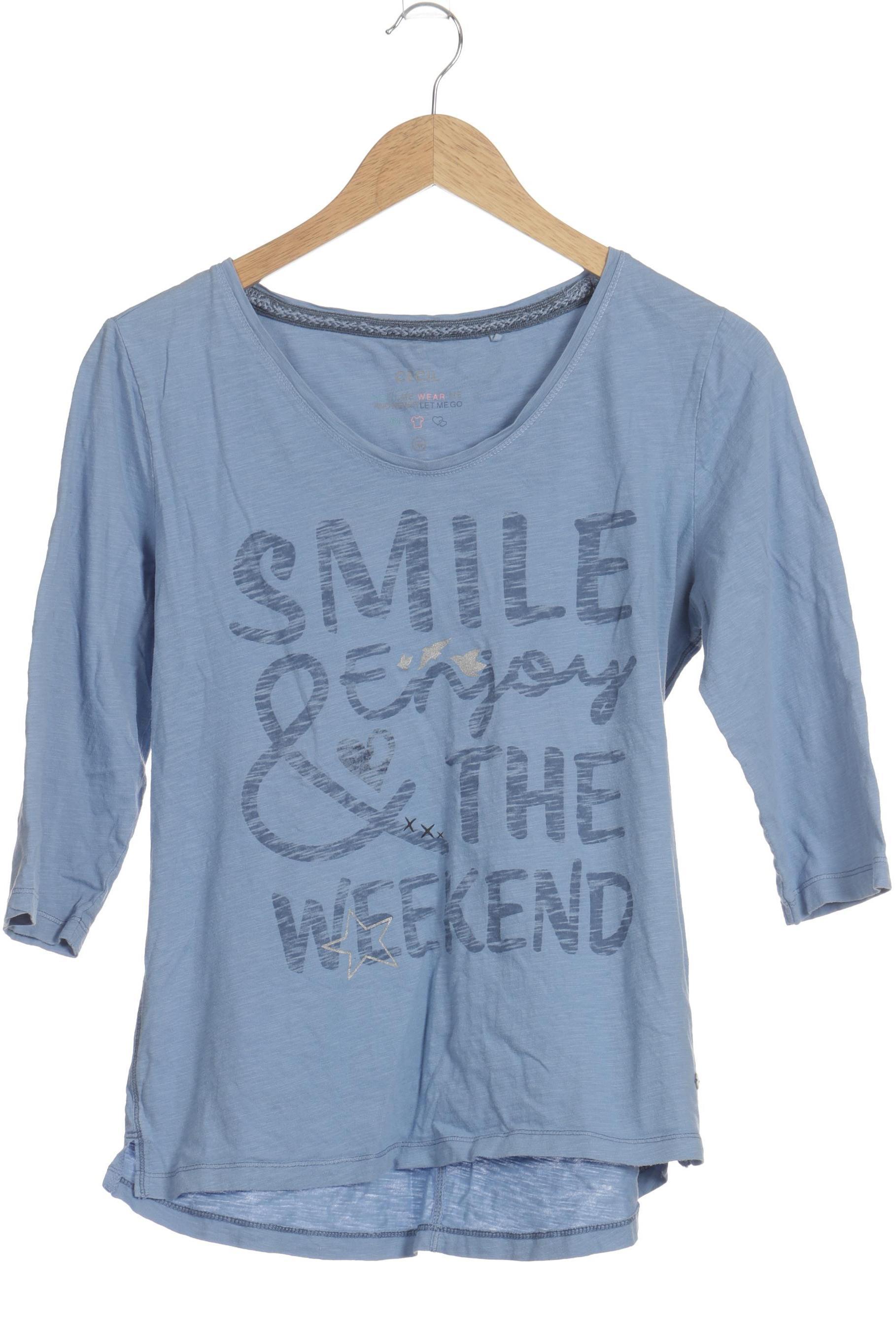 

Cecil Damen Langarmshirt, blau, Gr.