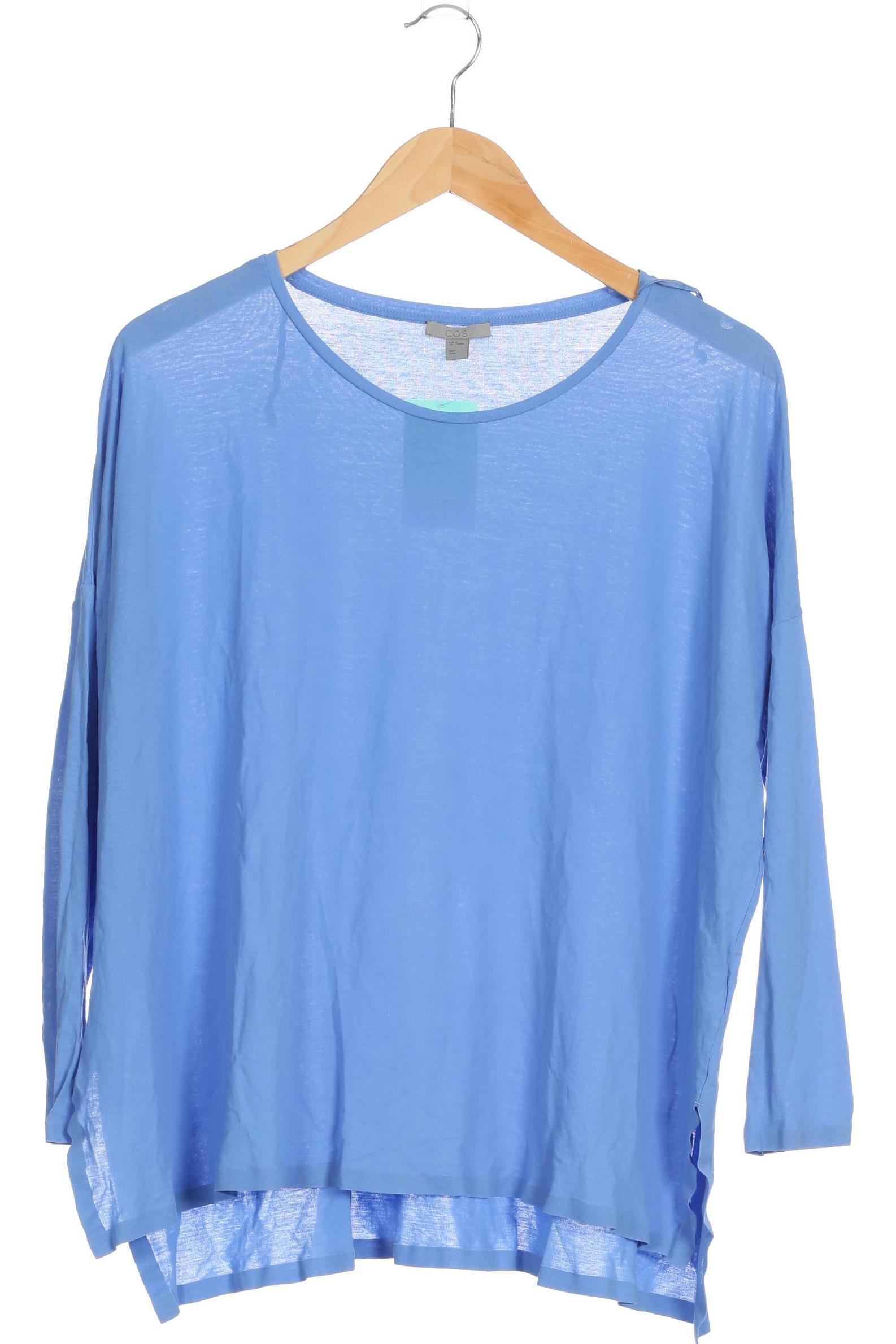 

COS Damen Langarmshirt, blau, Gr.