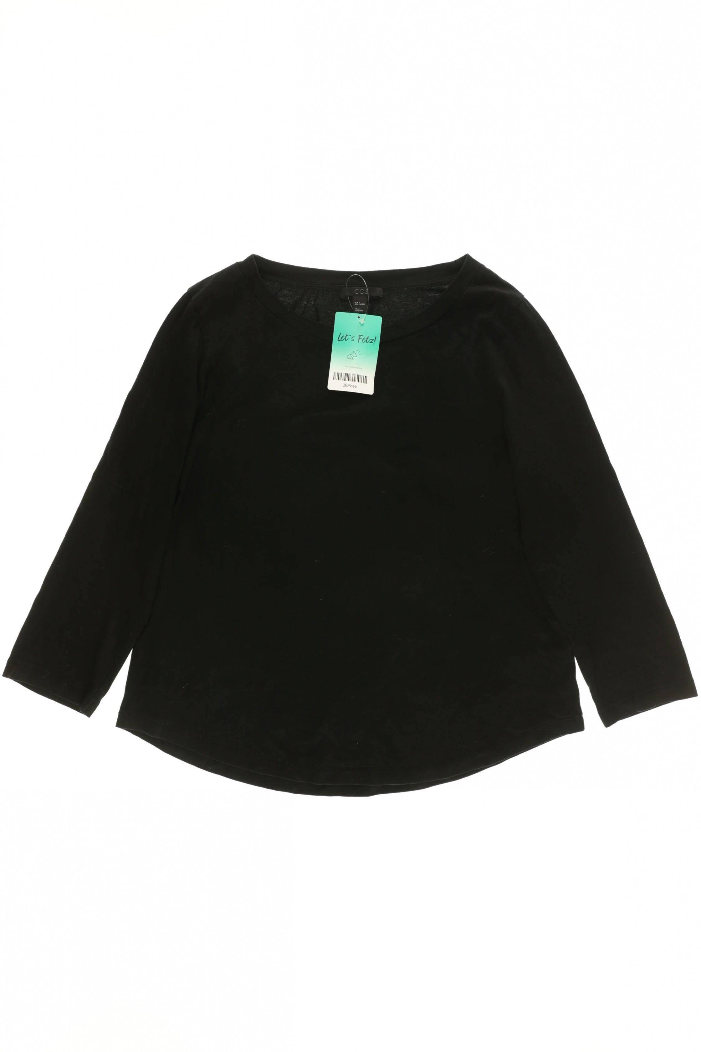 

COS Damen Langarmshirt, schwarz, Gr.