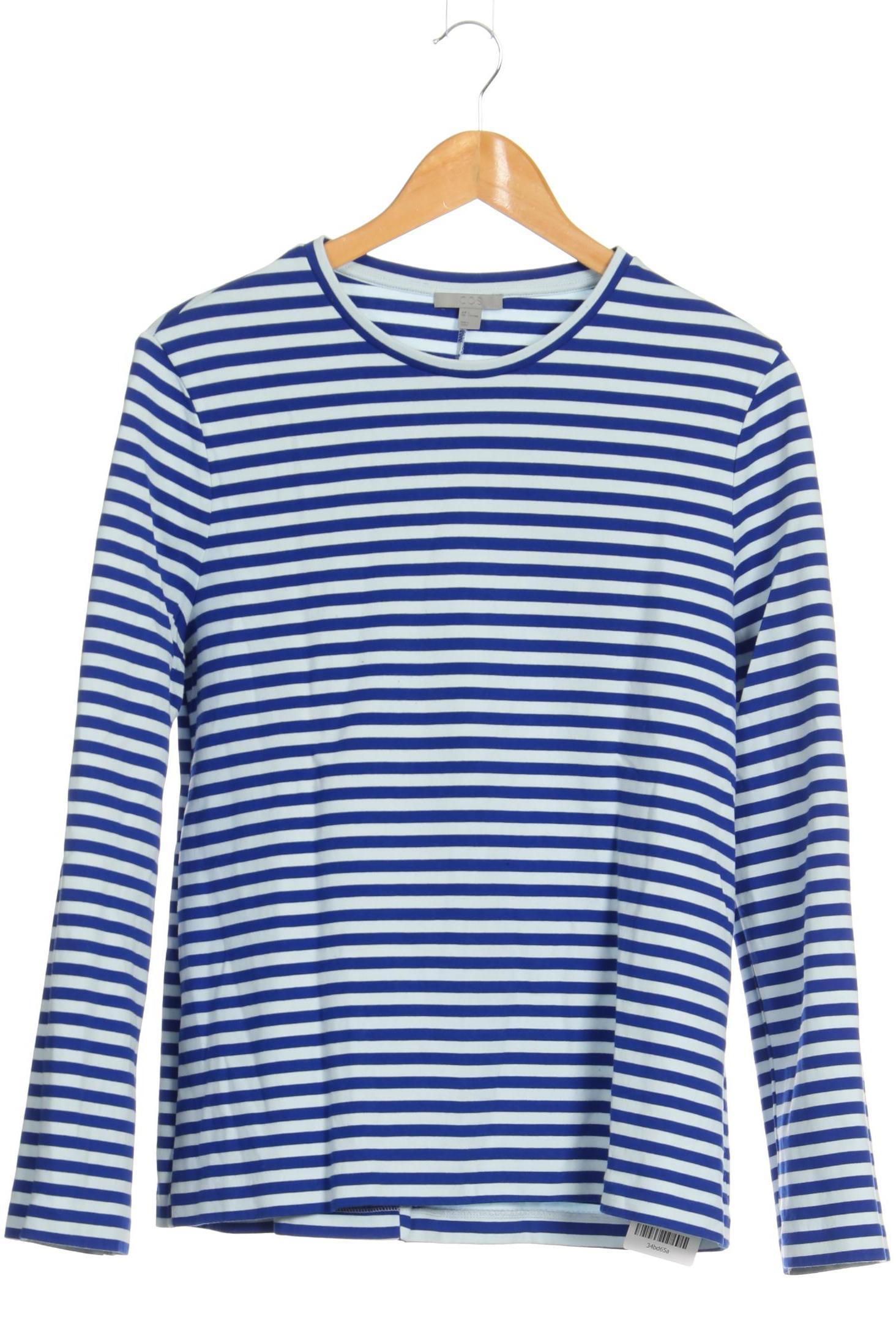 

COS Damen Langarmshirt, blau, Gr.