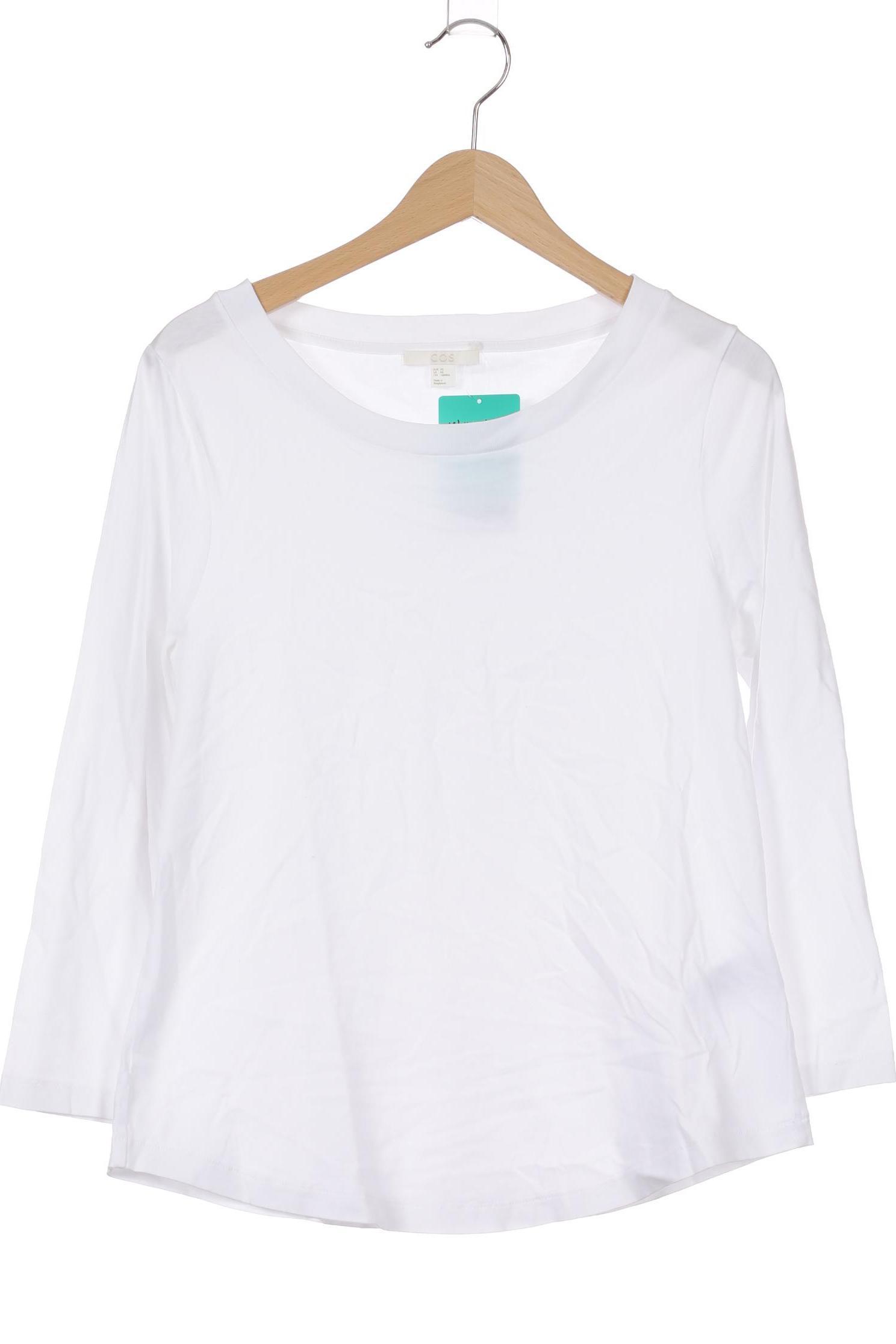 

COS Damen Langarmshirt, weiß, Gr.