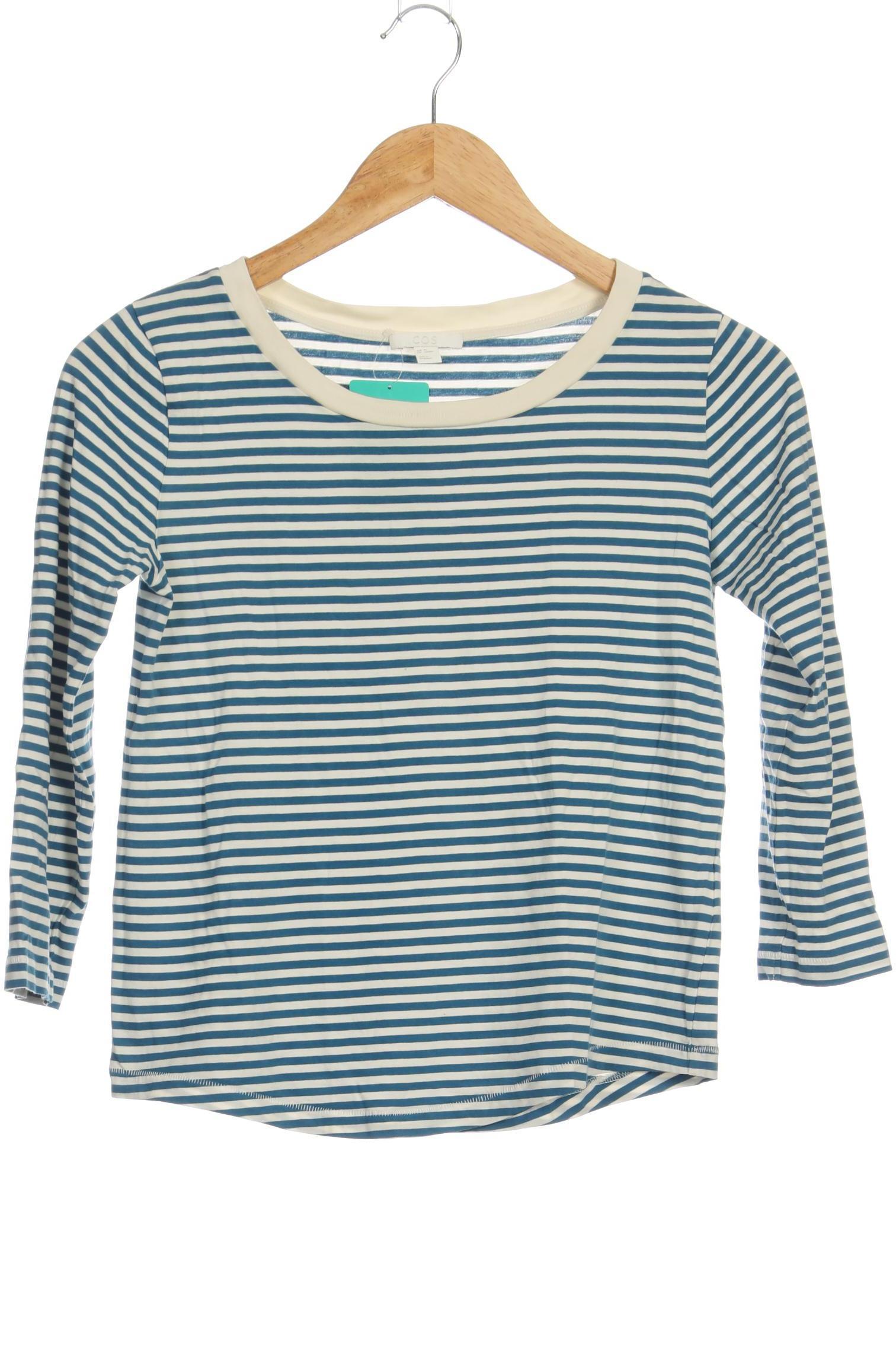 

COS Damen Langarmshirt, blau, Gr.