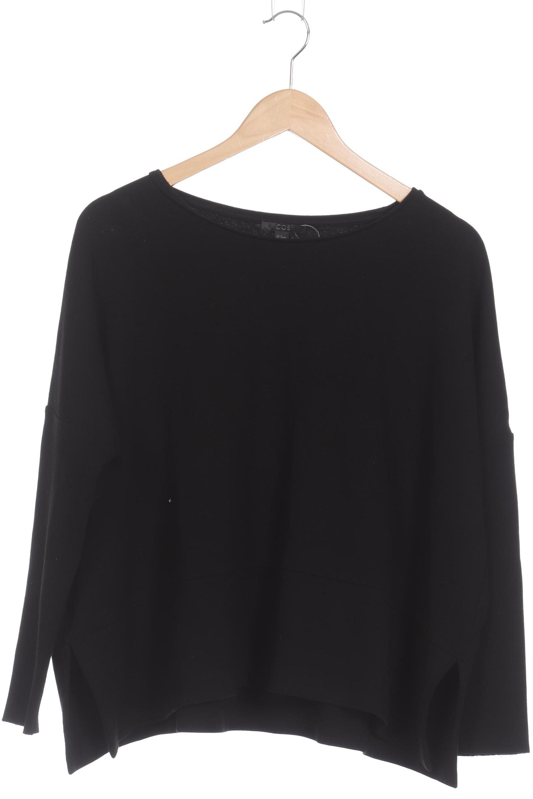 

COS Damen Langarmshirt, schwarz, Gr.