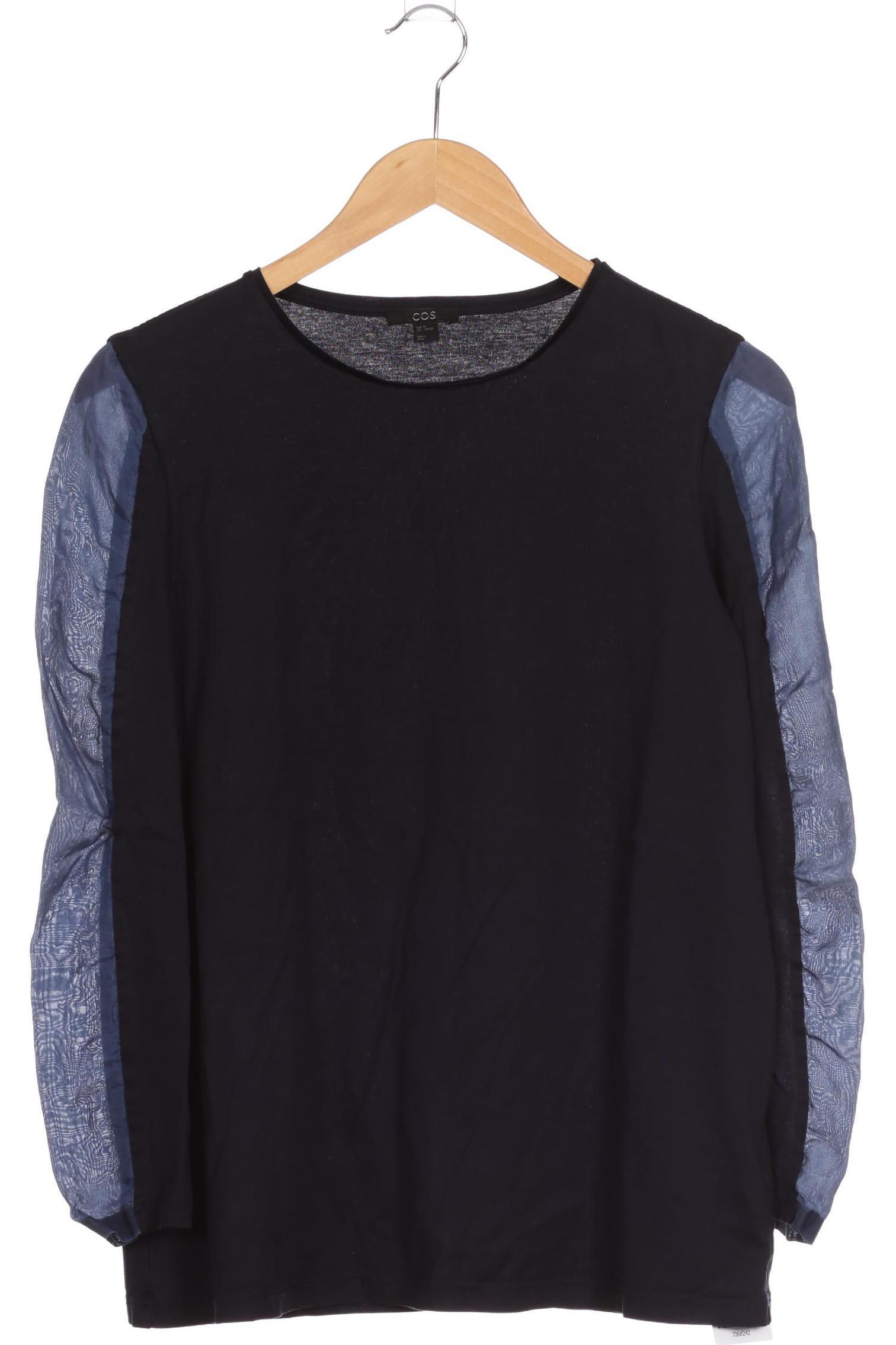 

COS Damen Langarmshirt, blau, Gr.