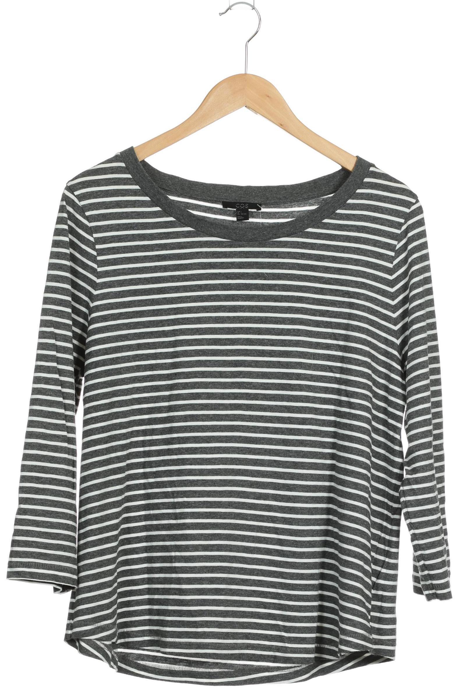 

COS Damen Langarmshirt, grau, Gr.