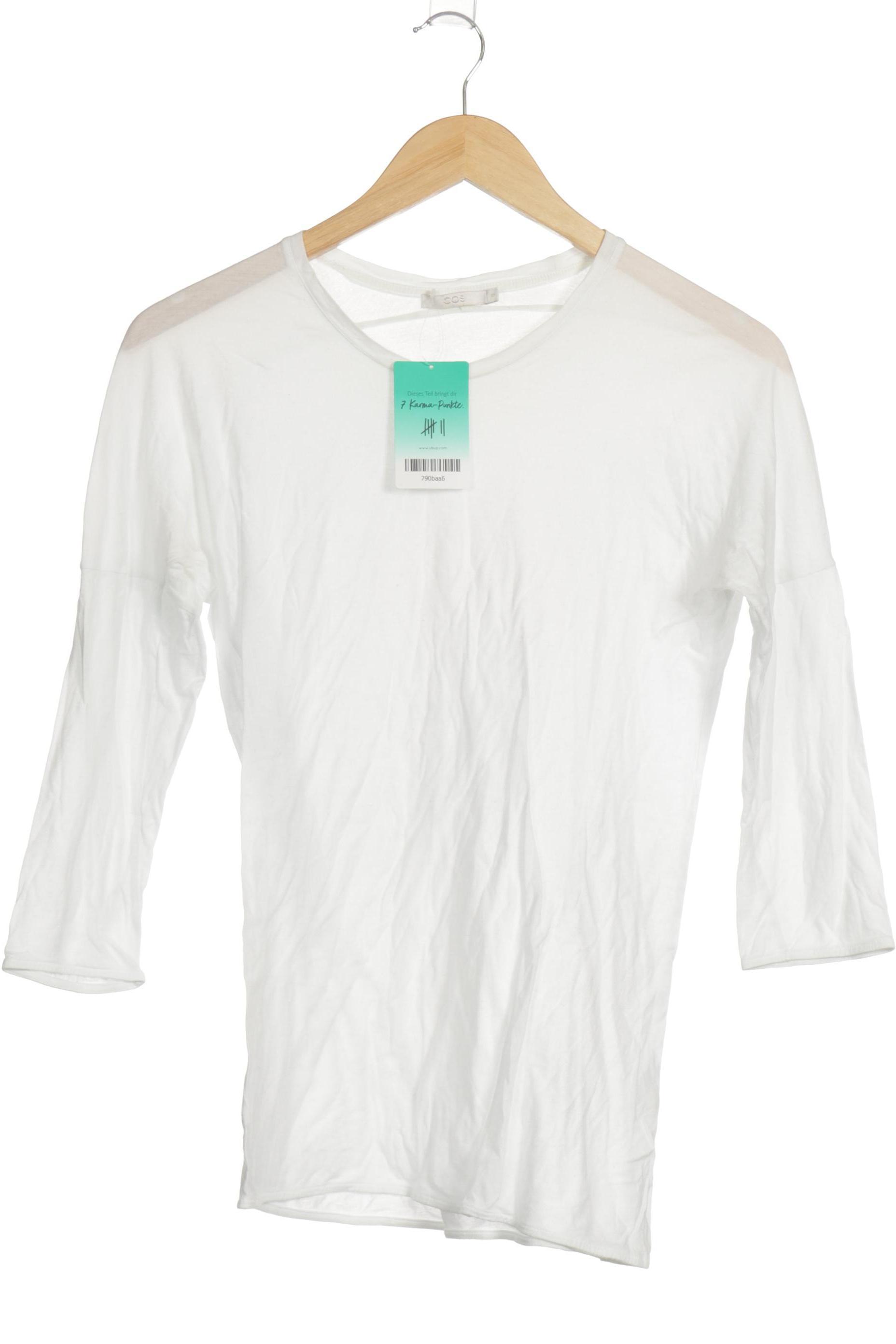

COS Damen Langarmshirt, weiß, Gr.