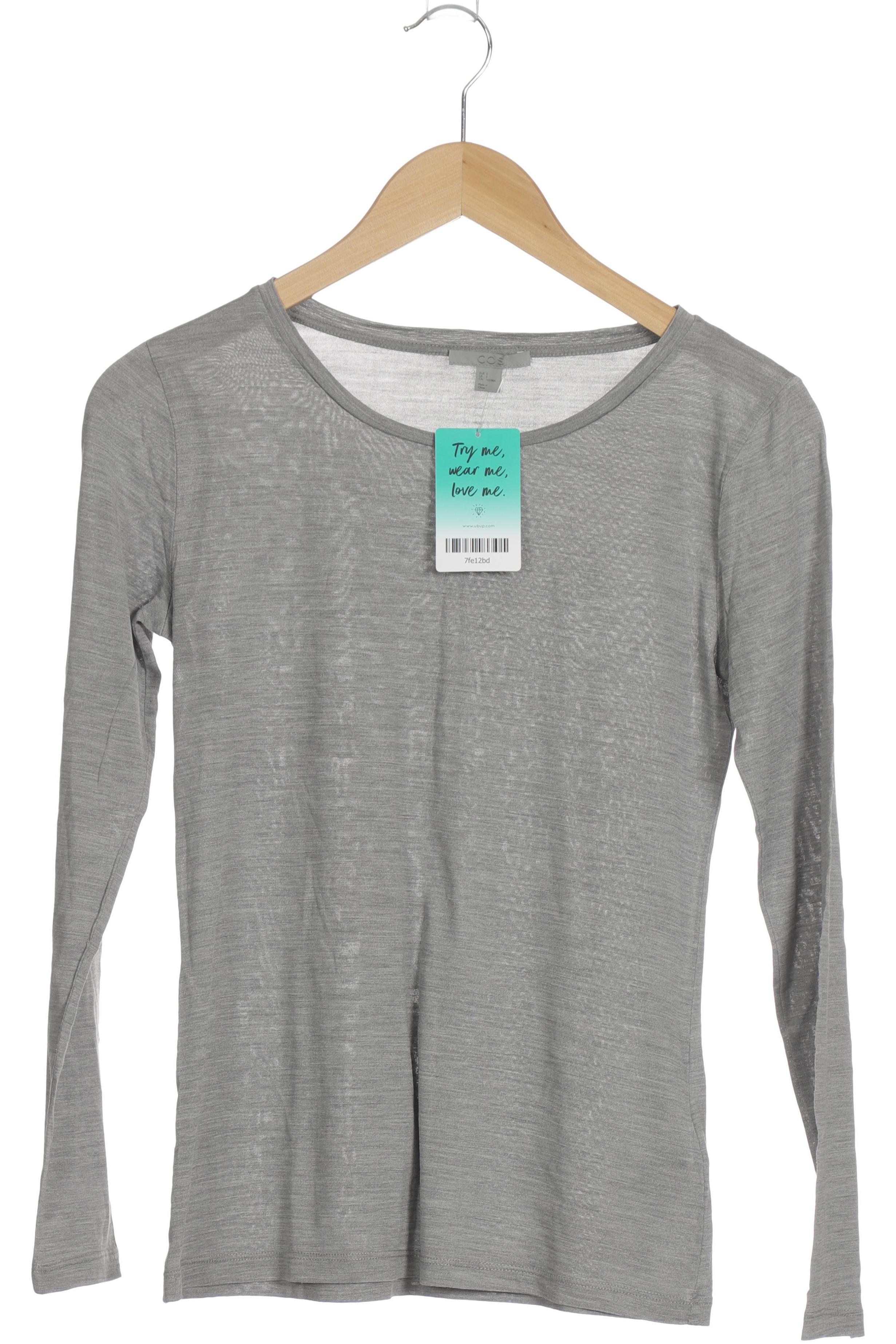 

COS Damen Langarmshirt, grau, Gr.