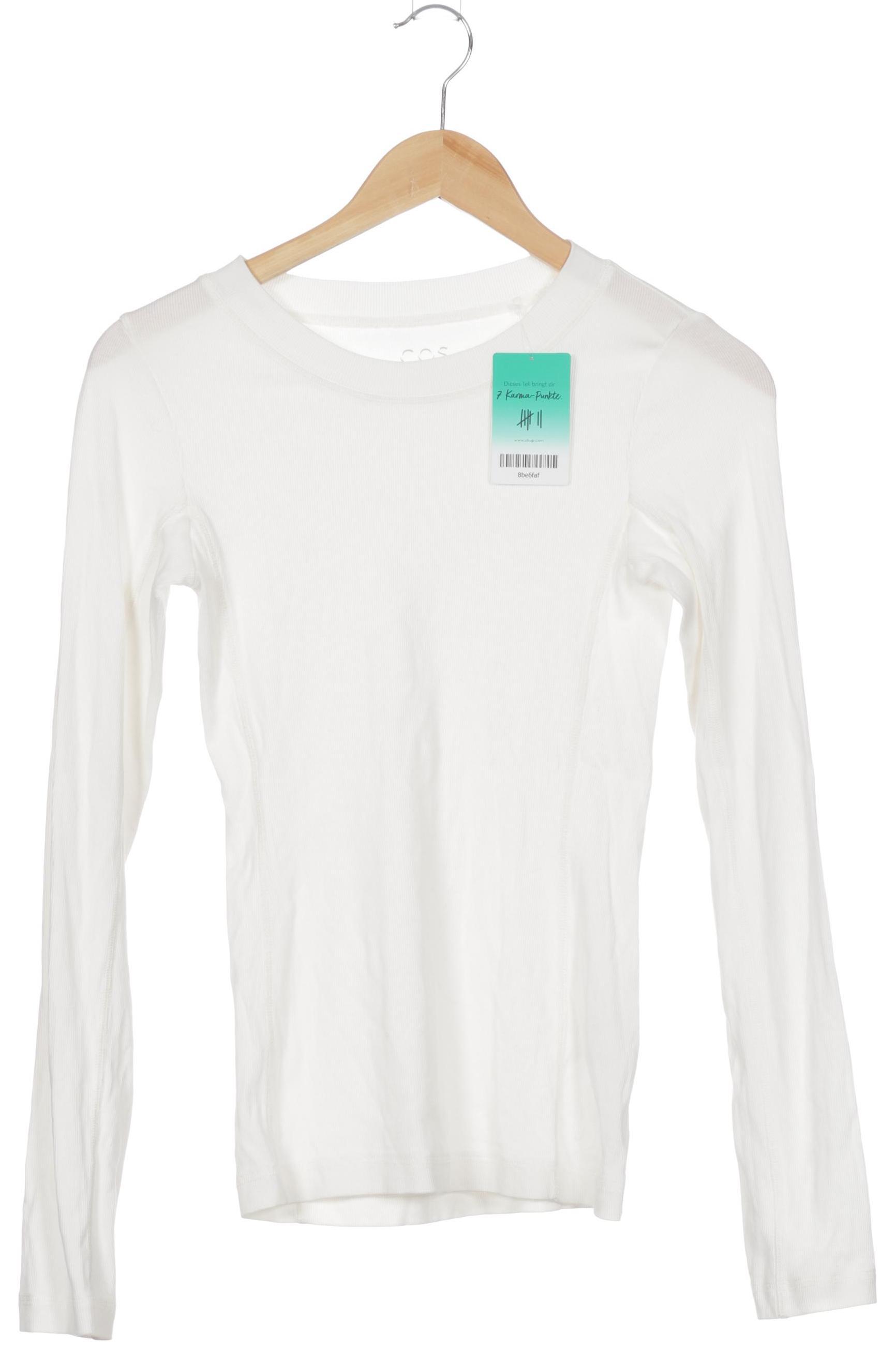 

COS Damen Langarmshirt, weiß, Gr.