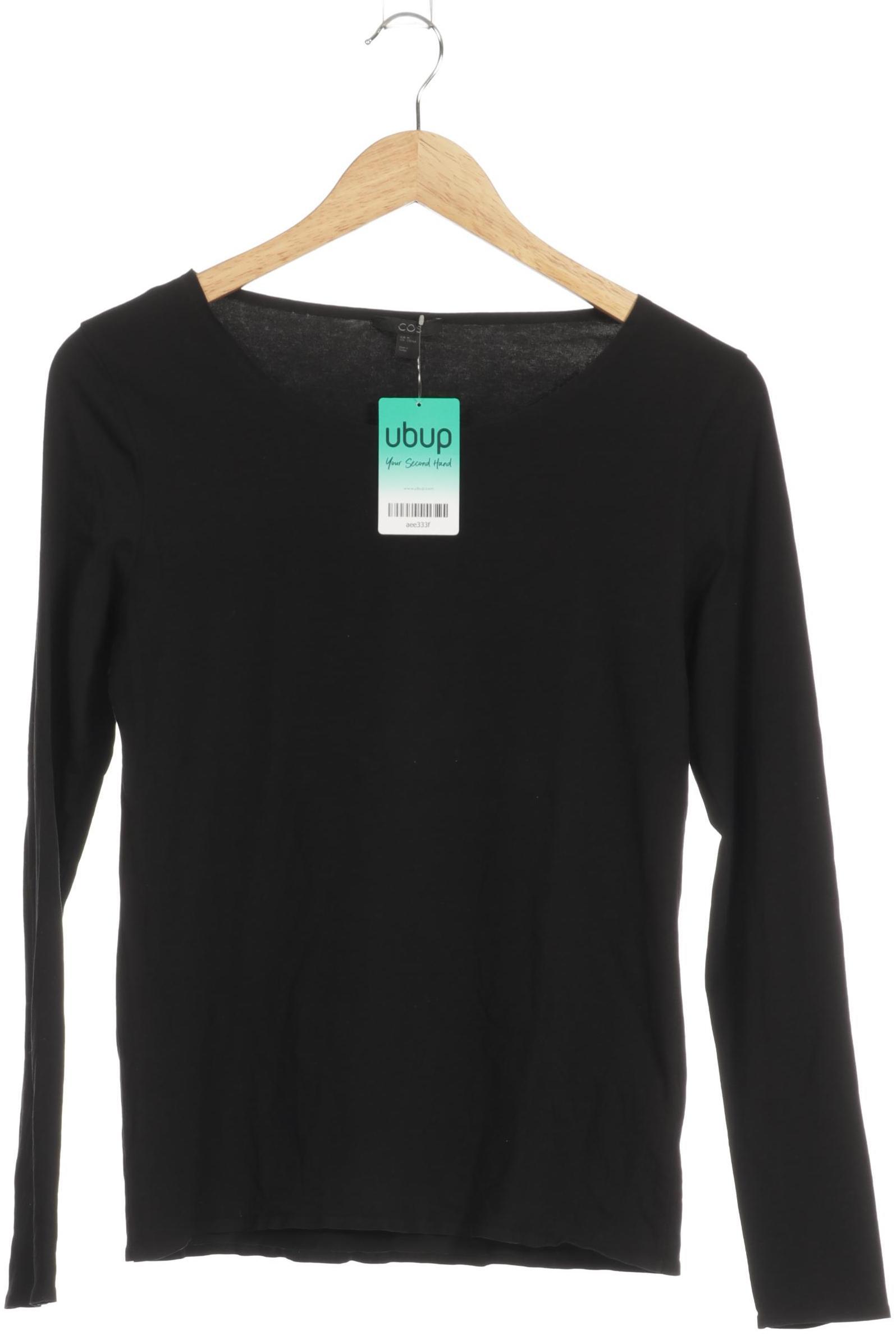 

COS Damen Langarmshirt, schwarz, Gr.
