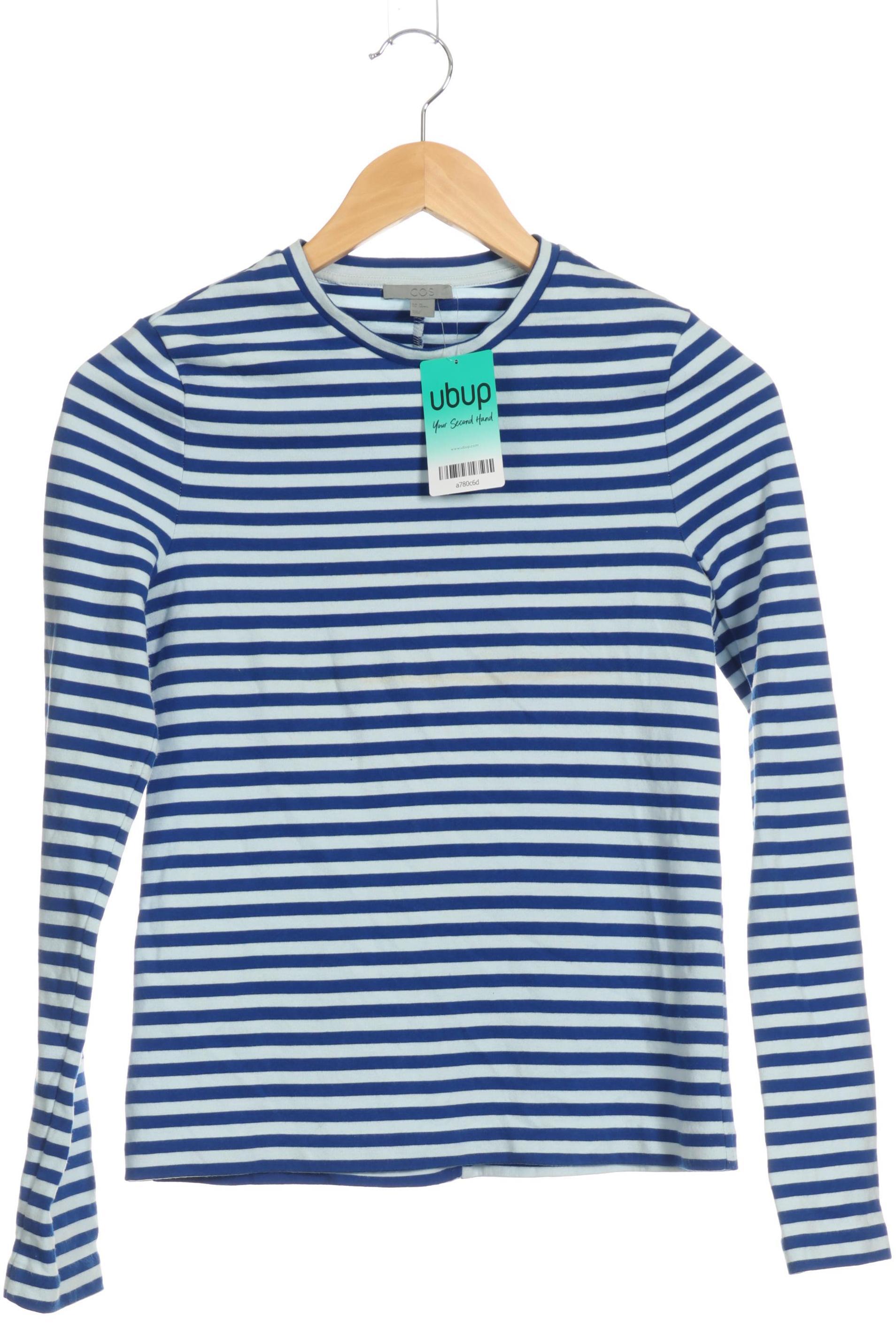 

COS Damen Langarmshirt, blau, Gr.