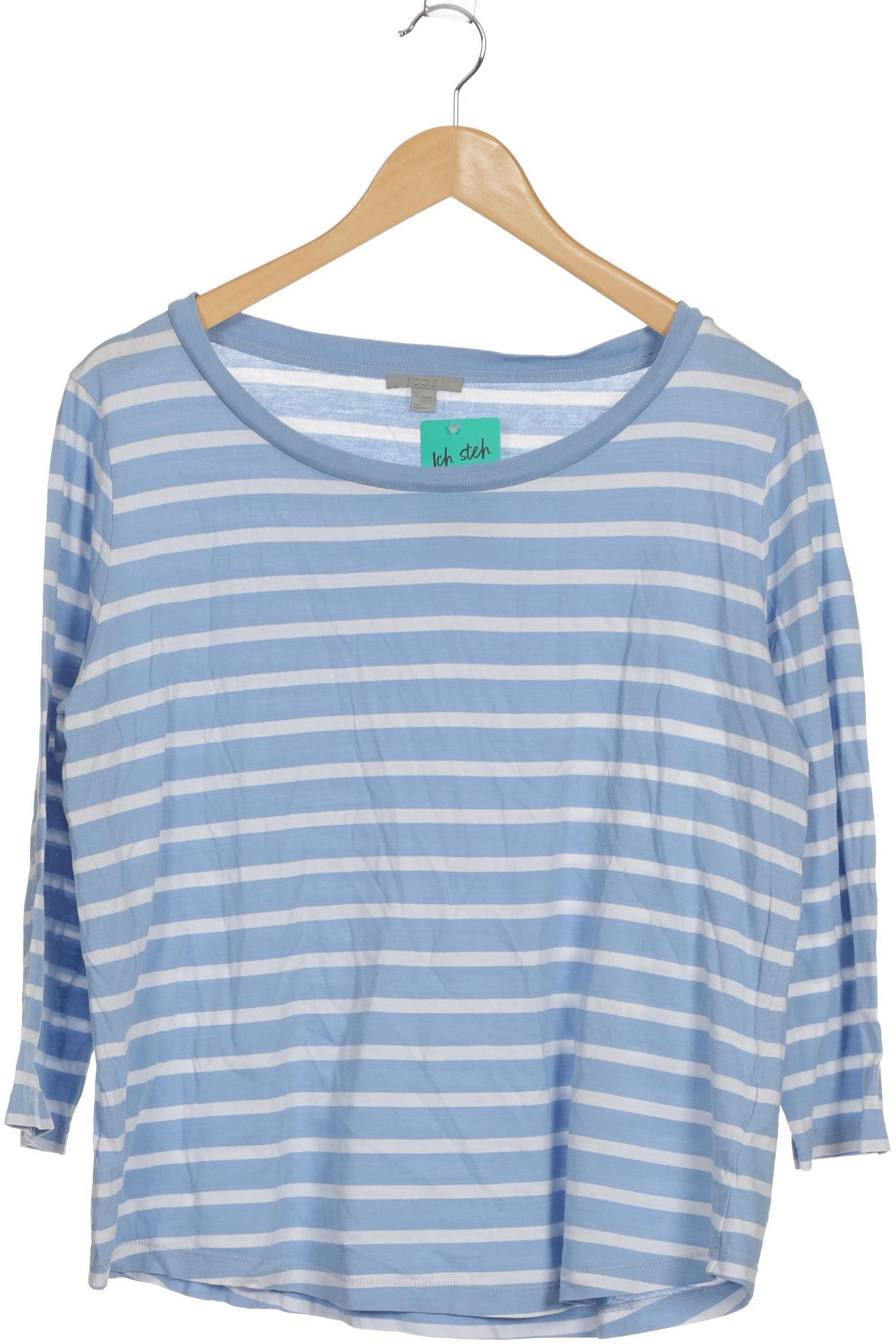

COS Damen Langarmshirt, blau, Gr.