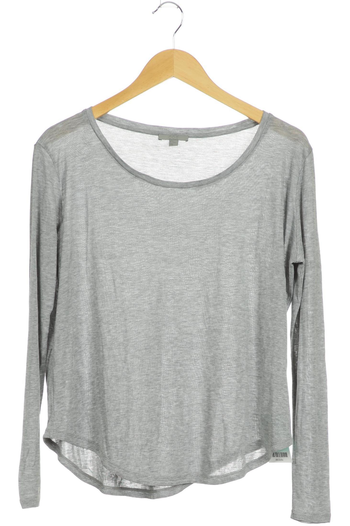 

COS Damen Langarmshirt, grau, Gr.