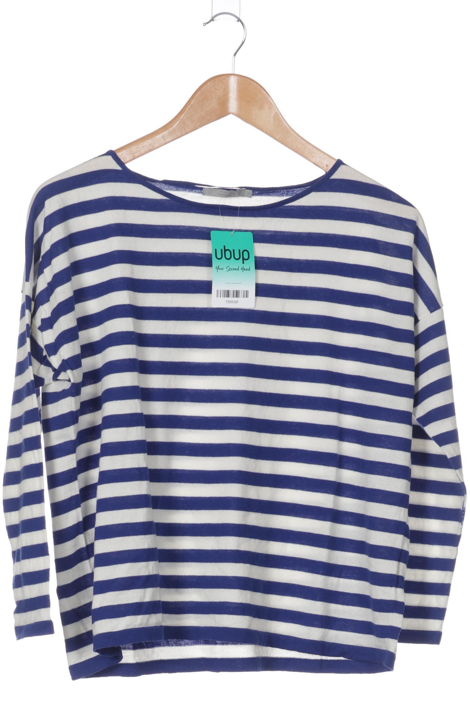 

COS Damen Pullover, blau, weiß, Gr.