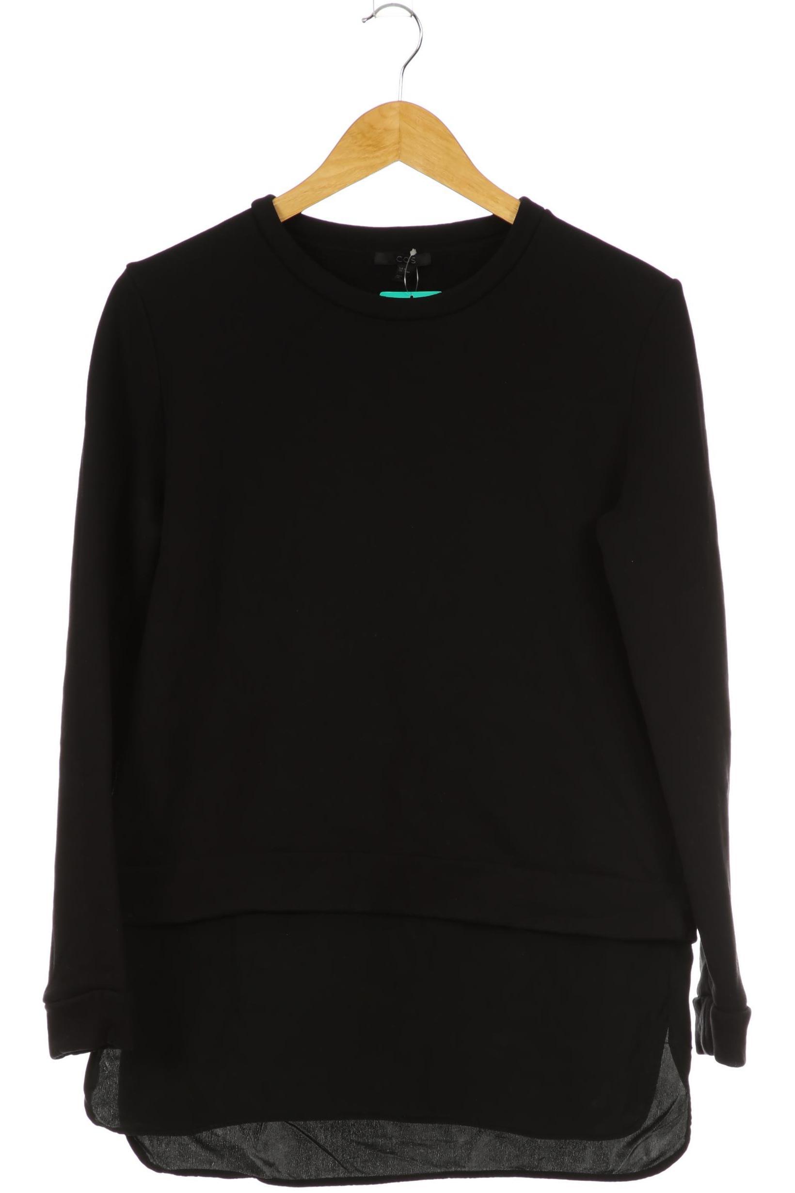 

COS Damen Sweatshirt, schwarz, Gr.