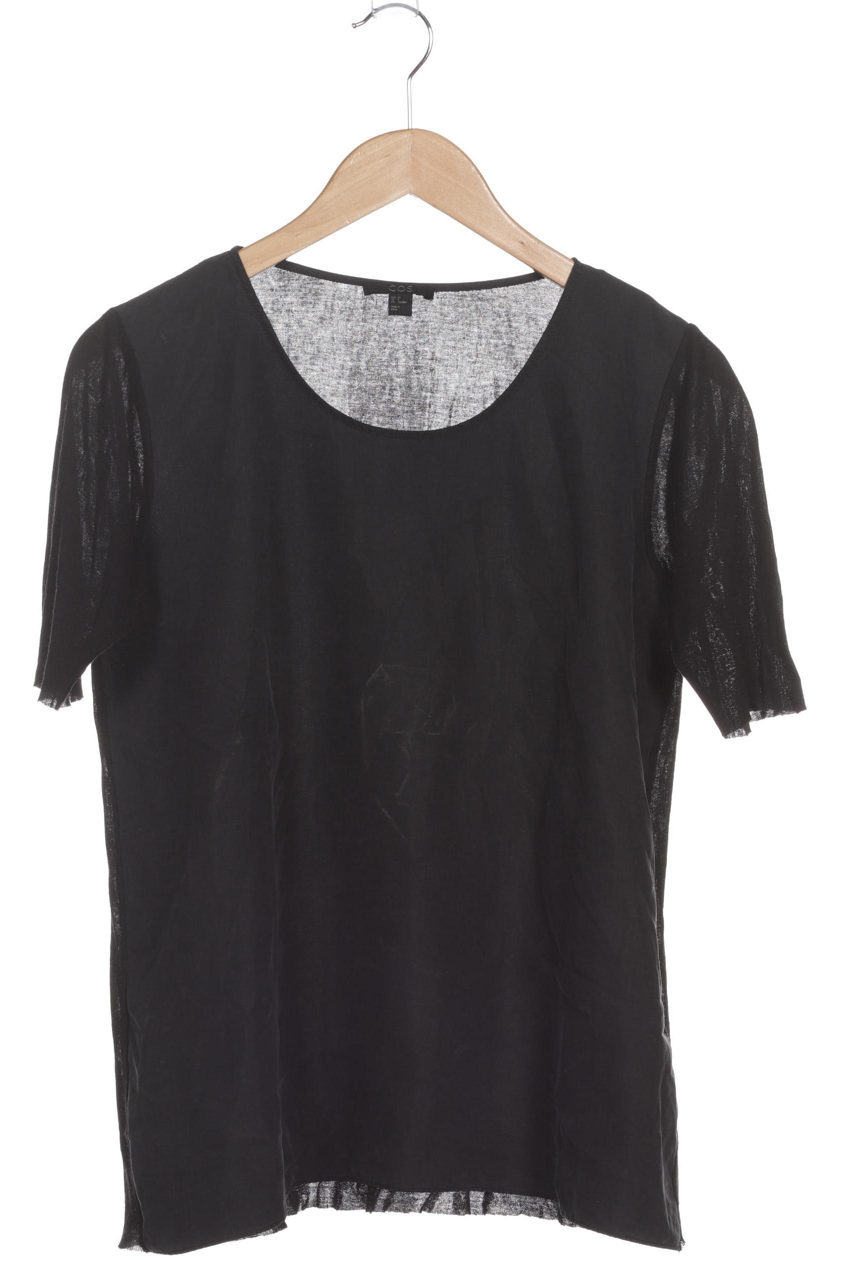 

COS Damen T-Shirt, schwarz, Gr. 38