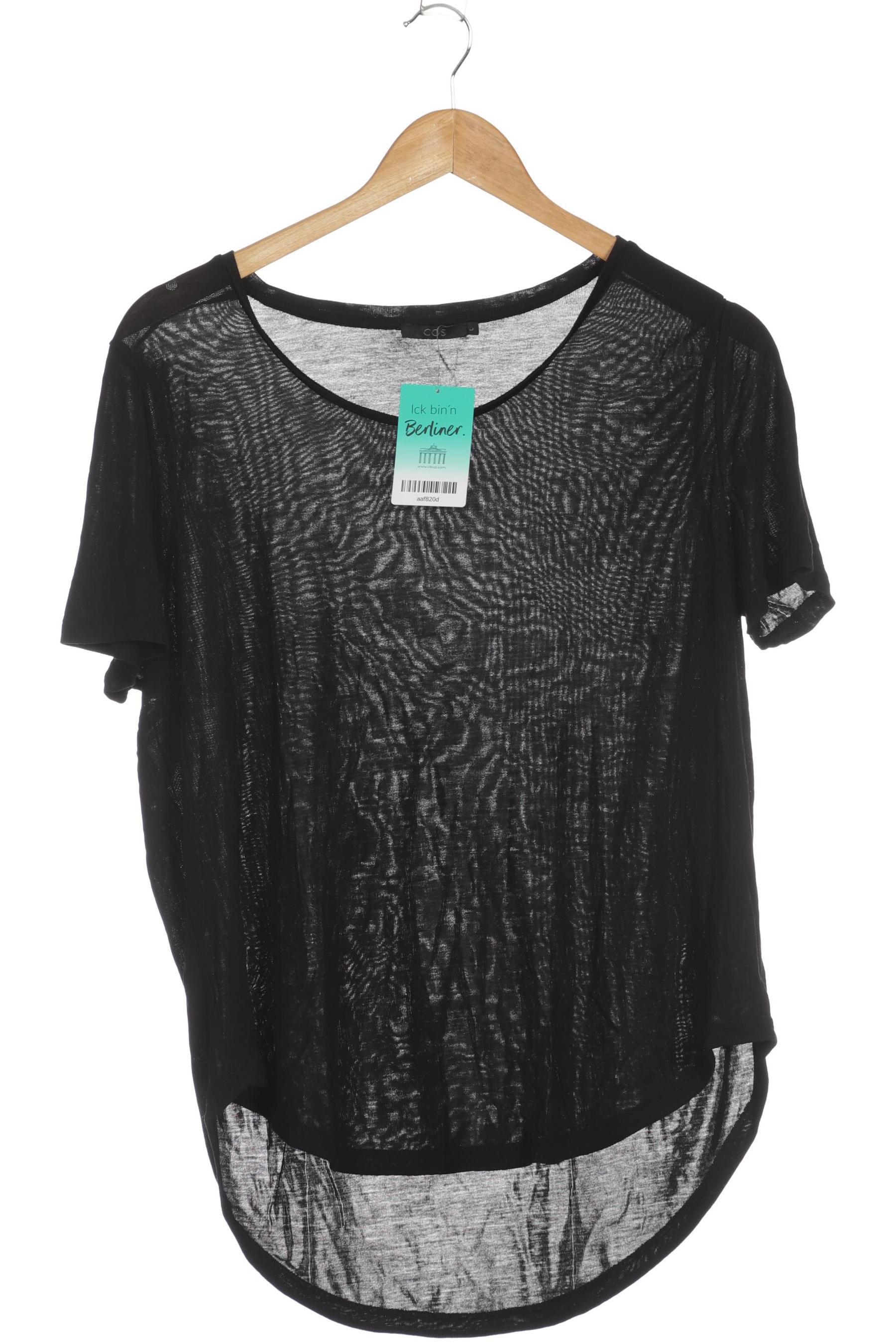 

COS Damen T-Shirt, schwarz, Gr.