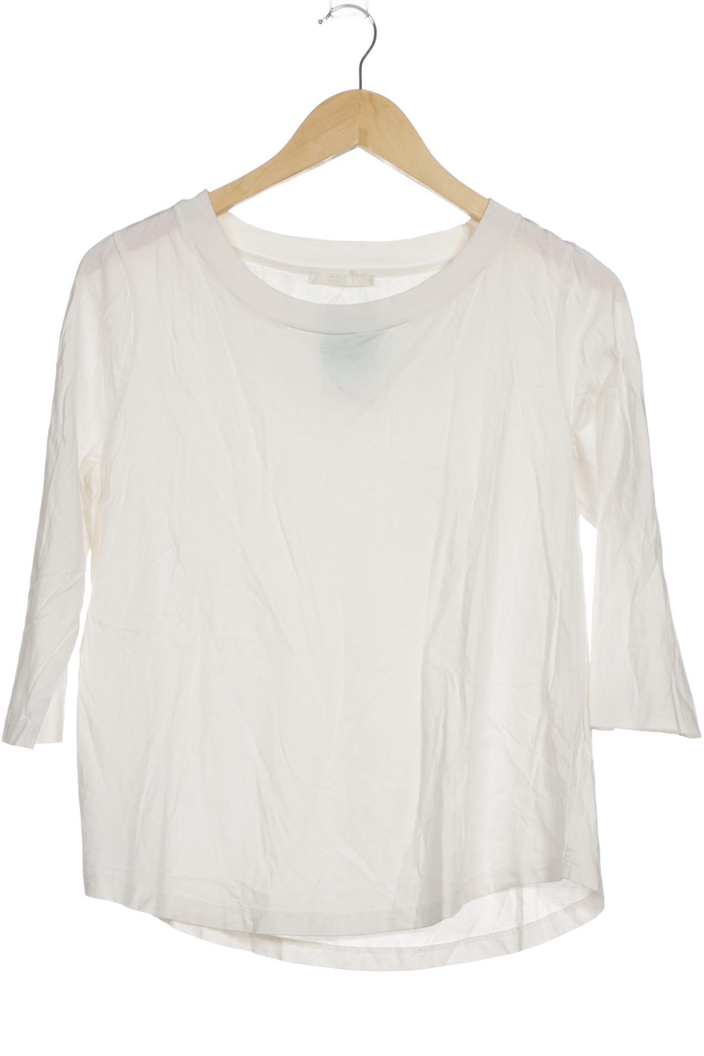

COS Damen Langarmshirt, weiß, Gr.