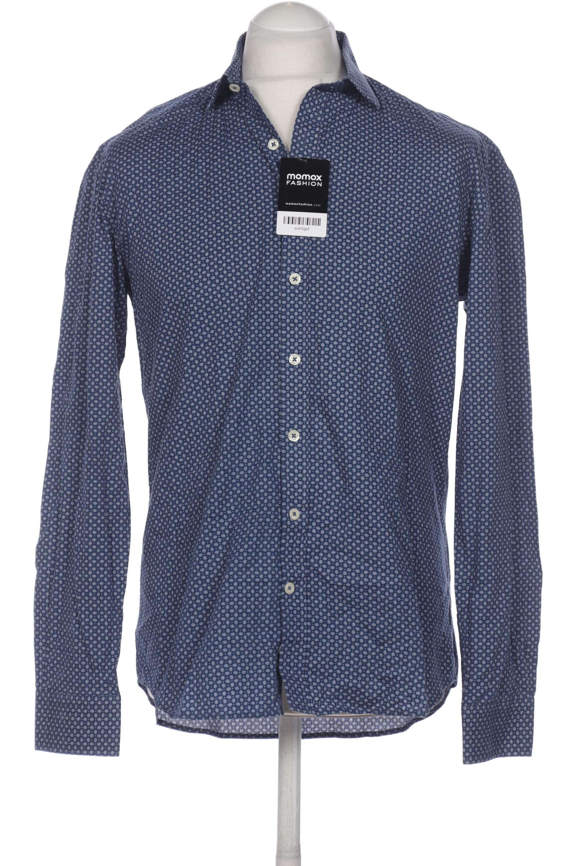 

café coton Herren Hemd, marineblau, Gr. 52