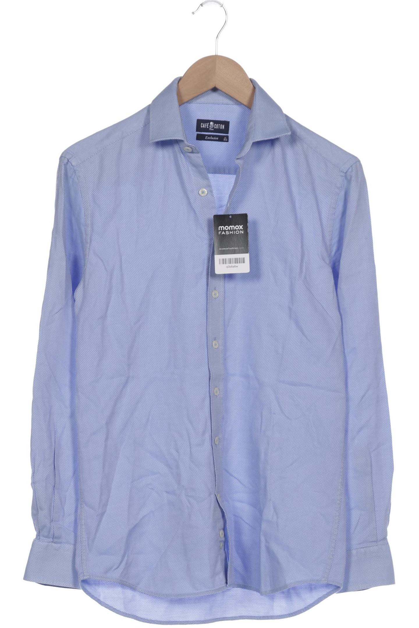 

café coton Herren Hemd, hellblau, Gr. 46