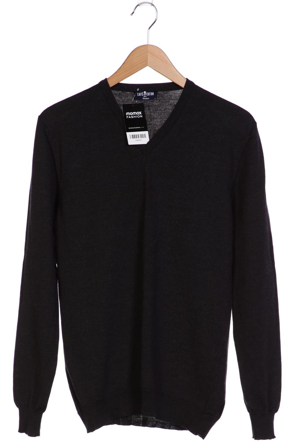 

café coton Herren Pullover, grau, Gr. 52