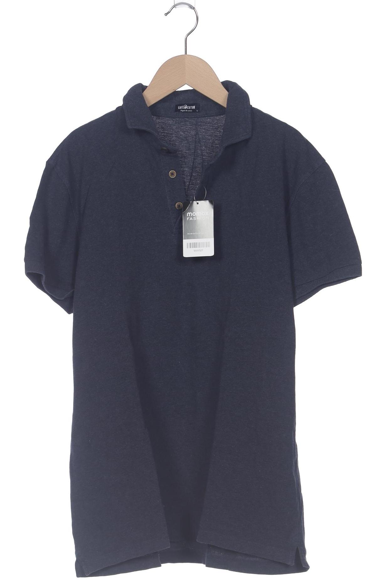 

café coton Herren Poloshirt, marineblau, Gr. 52