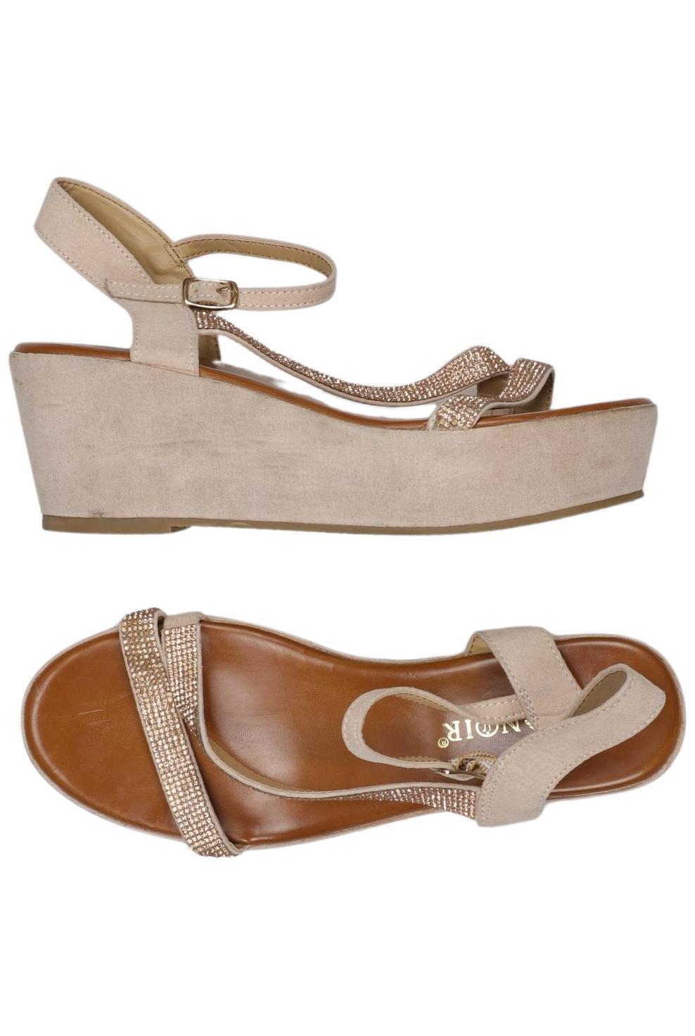 

Cafenoir Damen Sandale, beige, Gr. 37