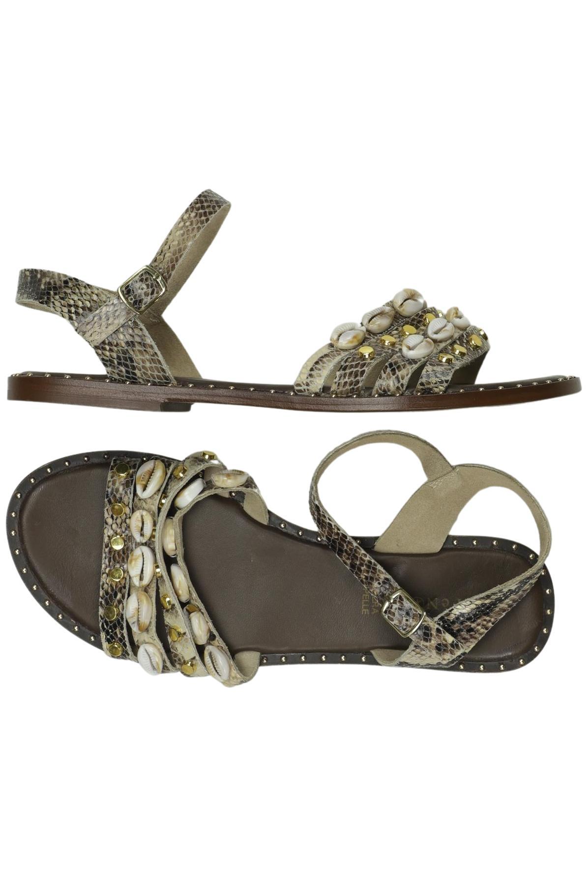 

Cafenoir Damen Sandale, beige, Gr. 40