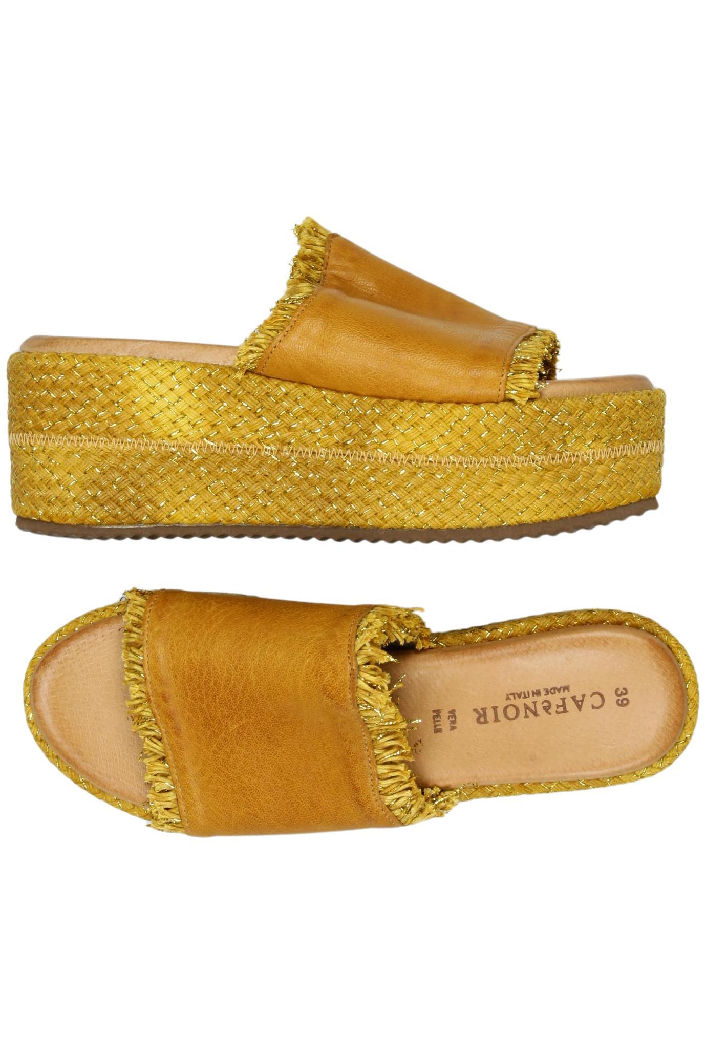 

Cafenoir Damen Sandale, gelb, Gr. 39