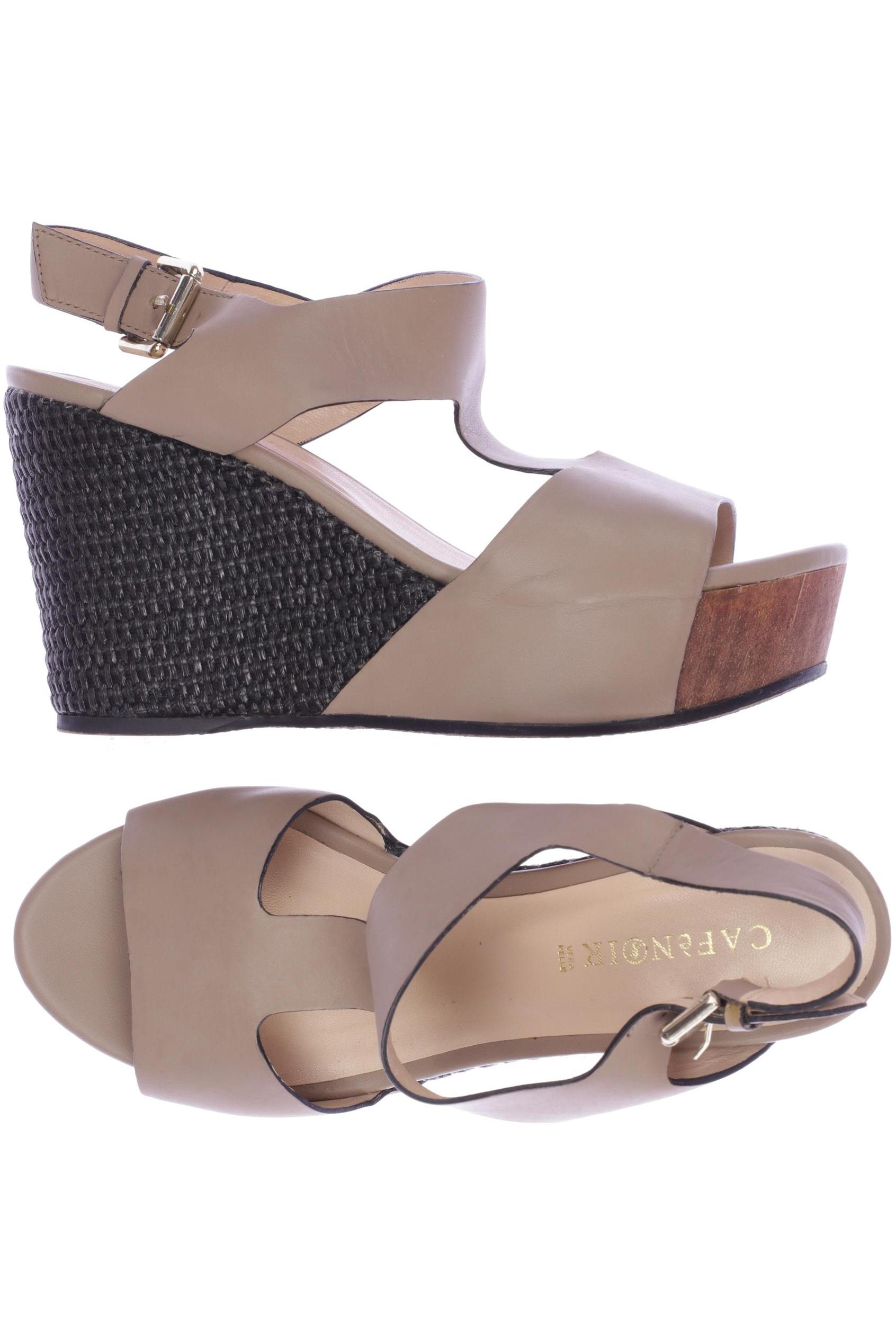 

Cafenoir Damen Sandale, beige, Gr. 38