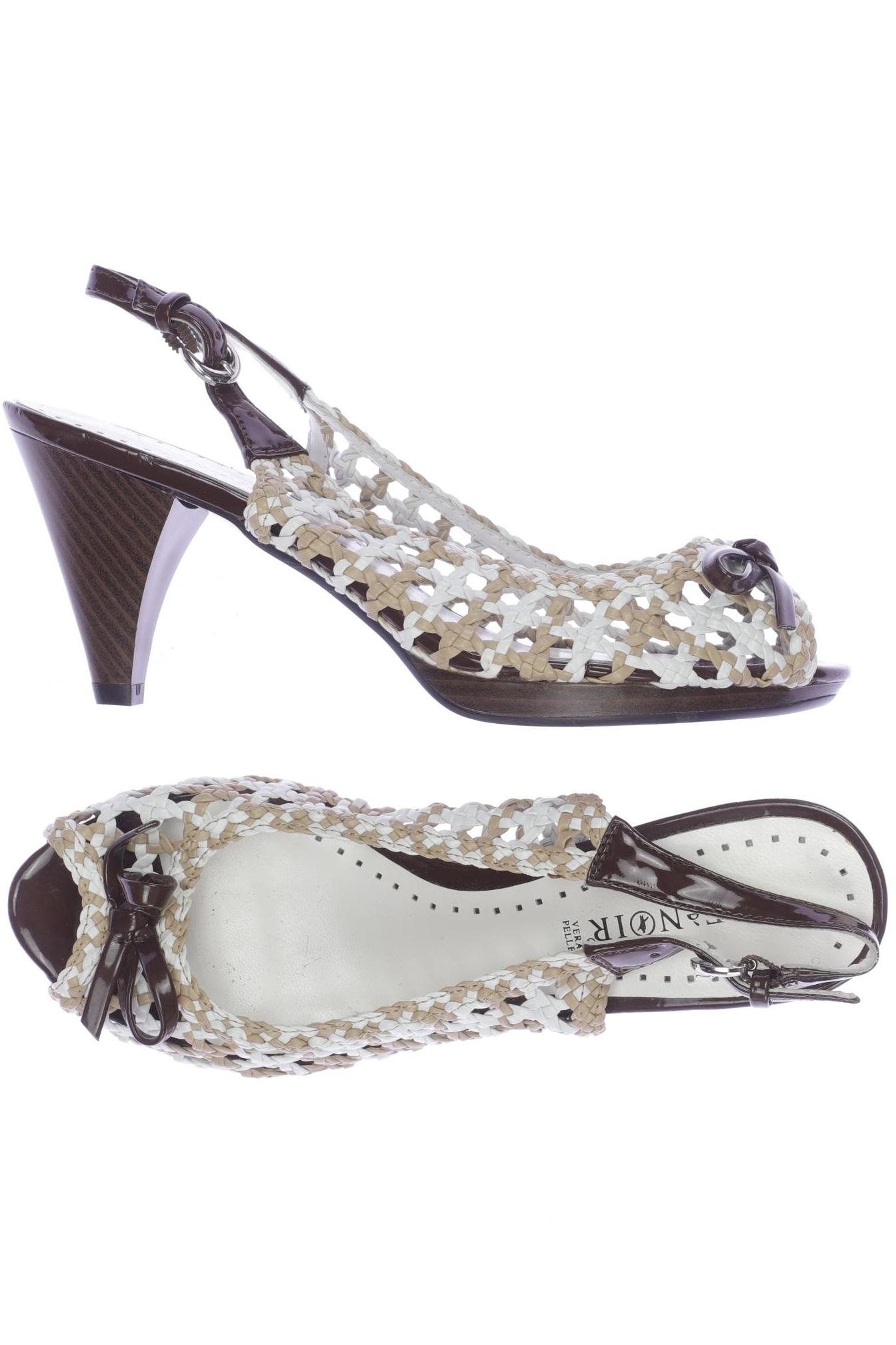 

Cafenoir Damen Sandale, beige, Gr. 39