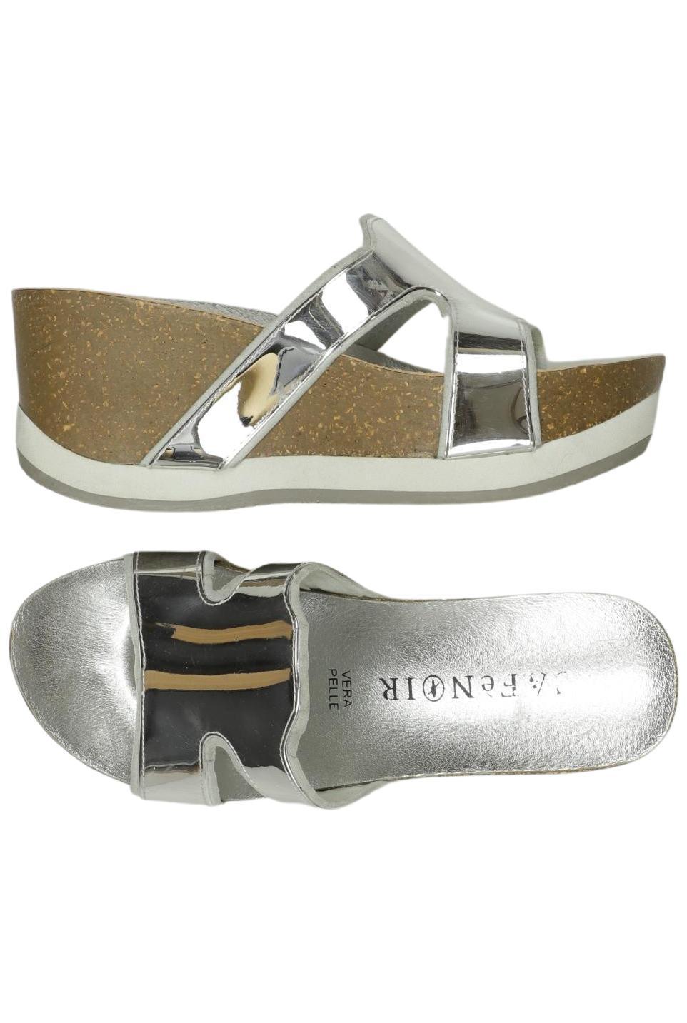 

Cafenoir Damen Sandale, silber, Gr. 38