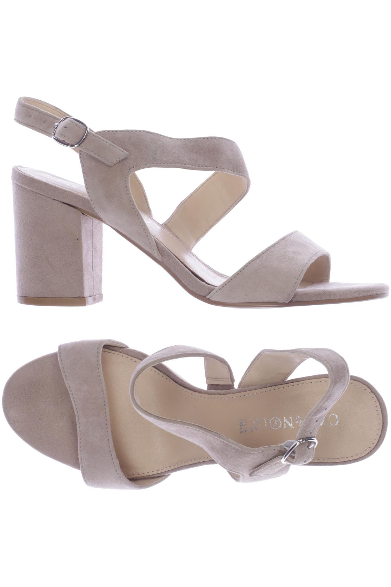 

Cafenoir Damen Sandale, beige, Gr. 38