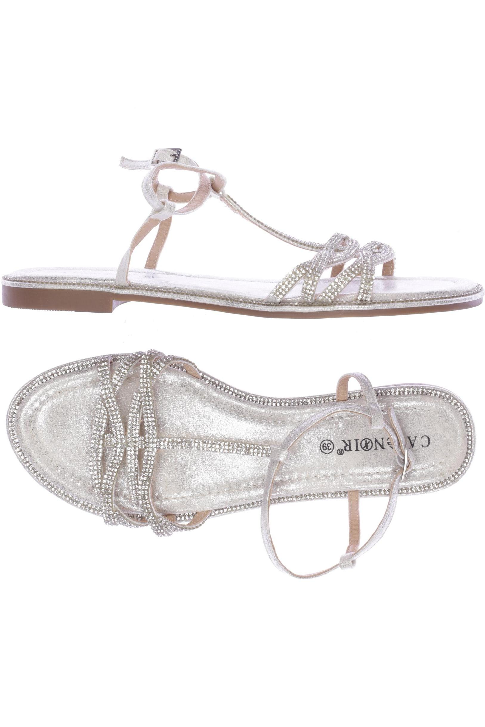 

Cafenoir Damen Sandale, silber, Gr. 39