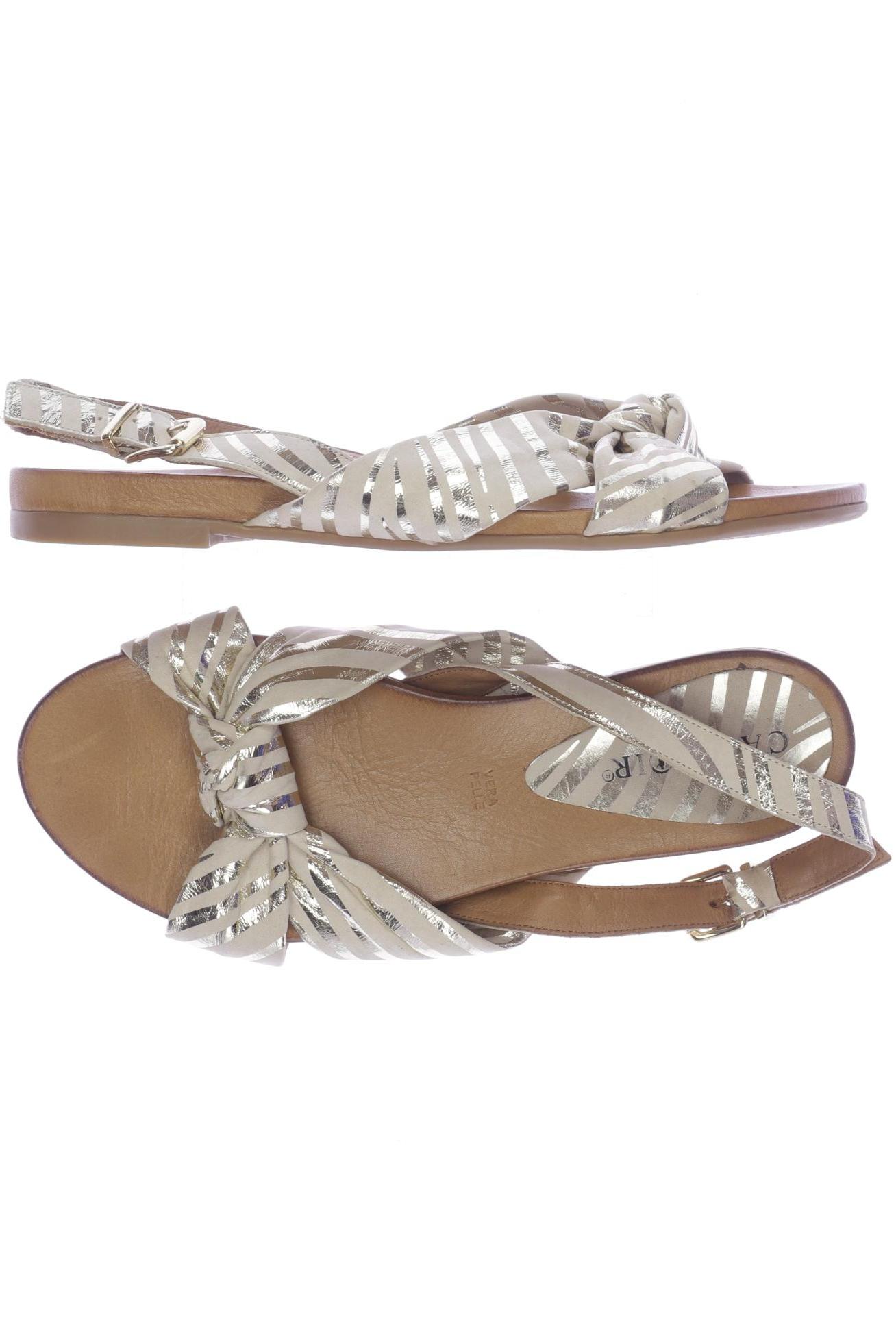 

Cafenoir Damen Sandale, beige, Gr. 40