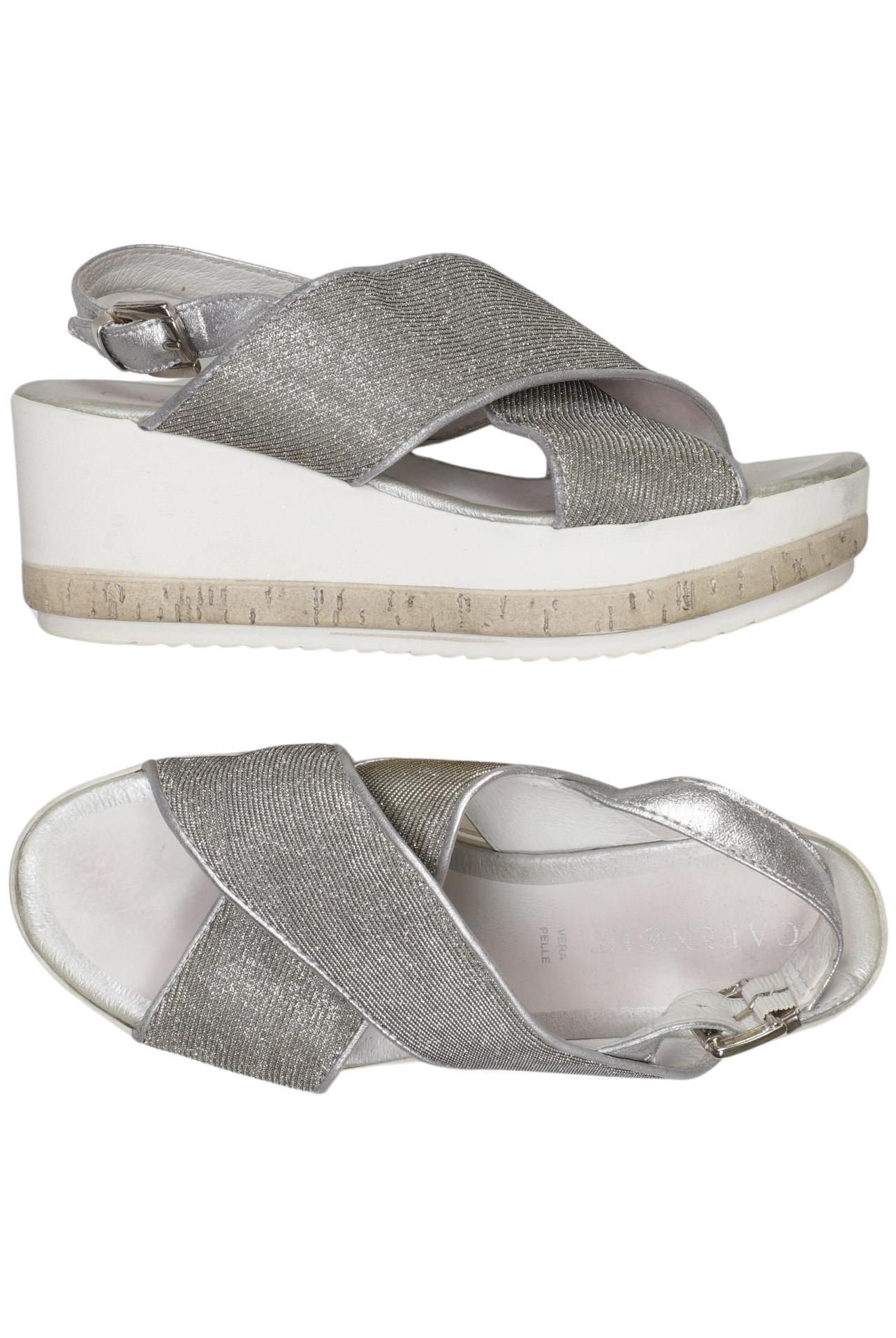 

Cafenoir Damen Sandale, silber, Gr. 37