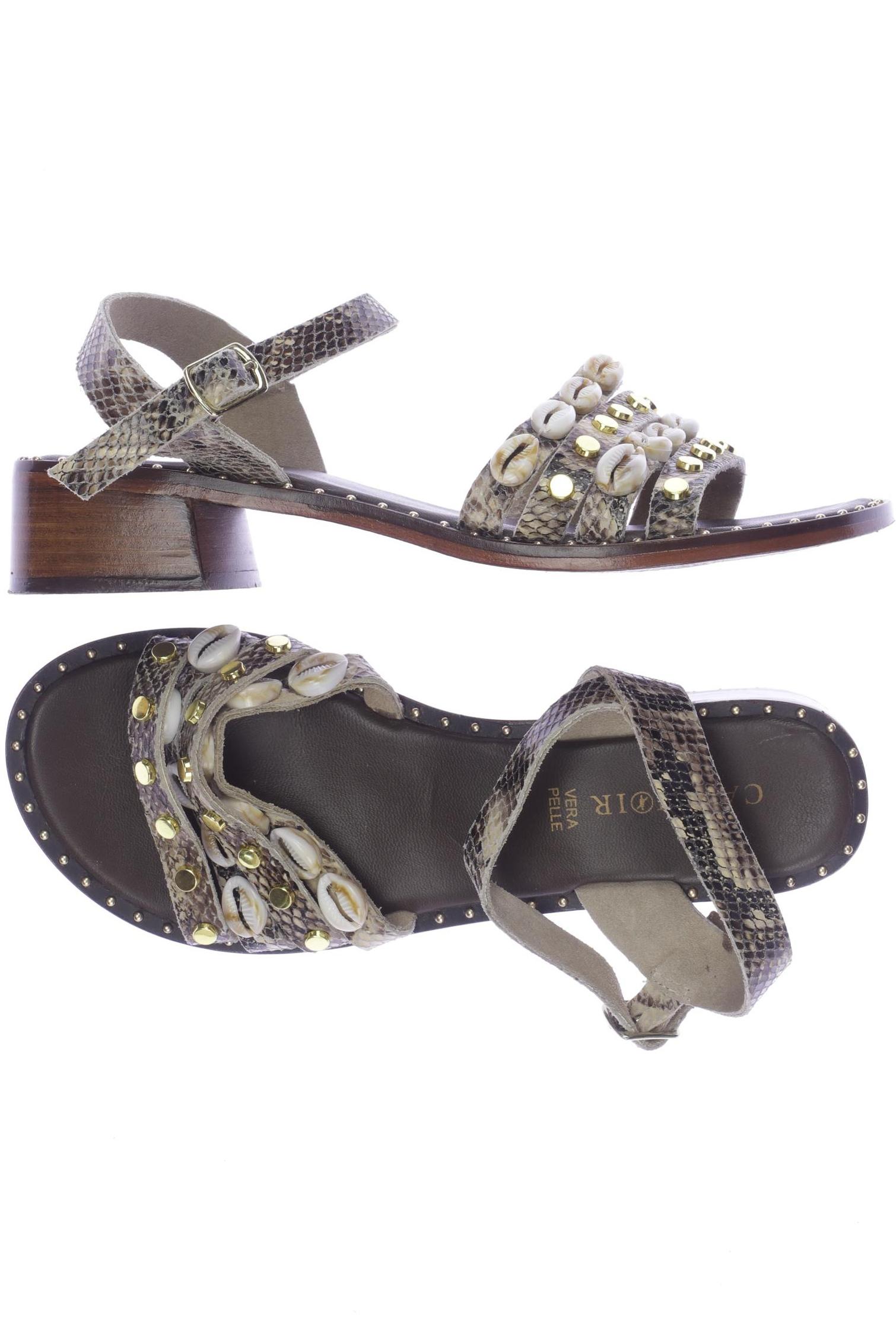 

Cafenoir Damen Sandale, beige, Gr. 38