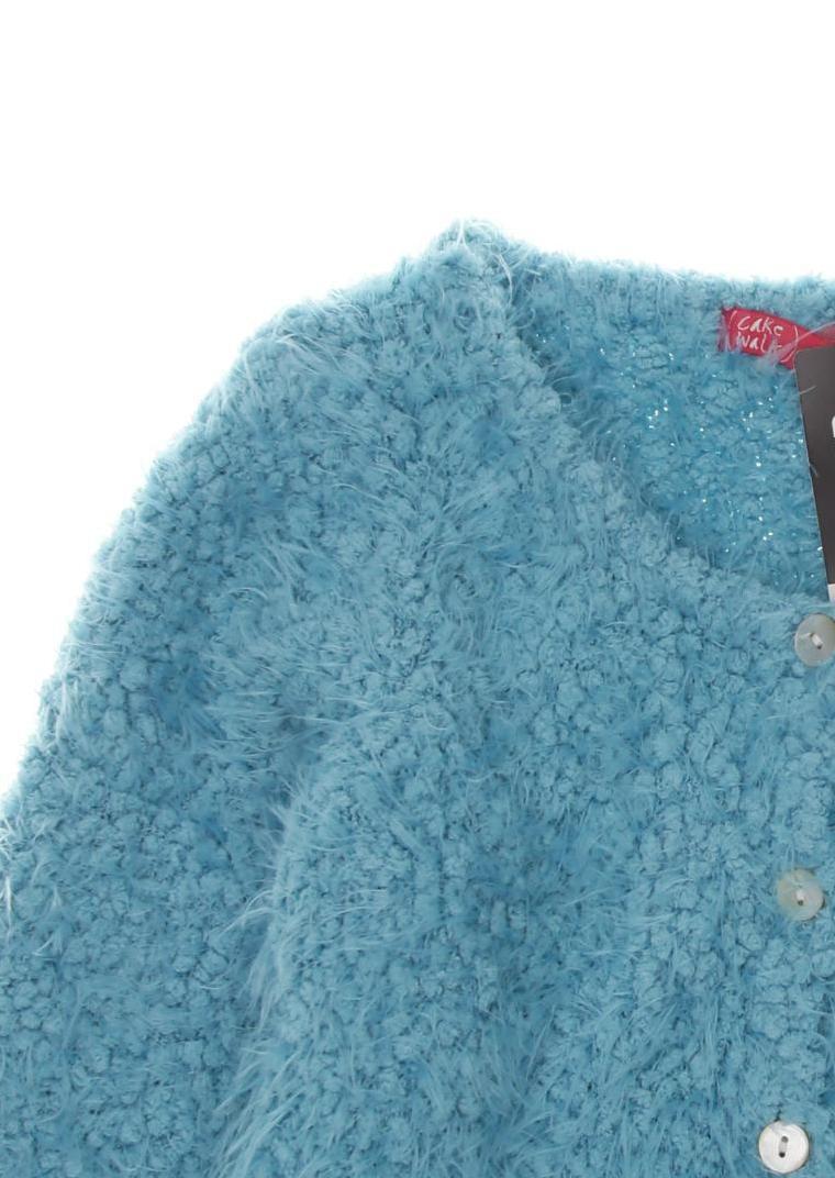 Thumbnail - Cakewalk Mädchen Strickjacke, blau, Gr. 110