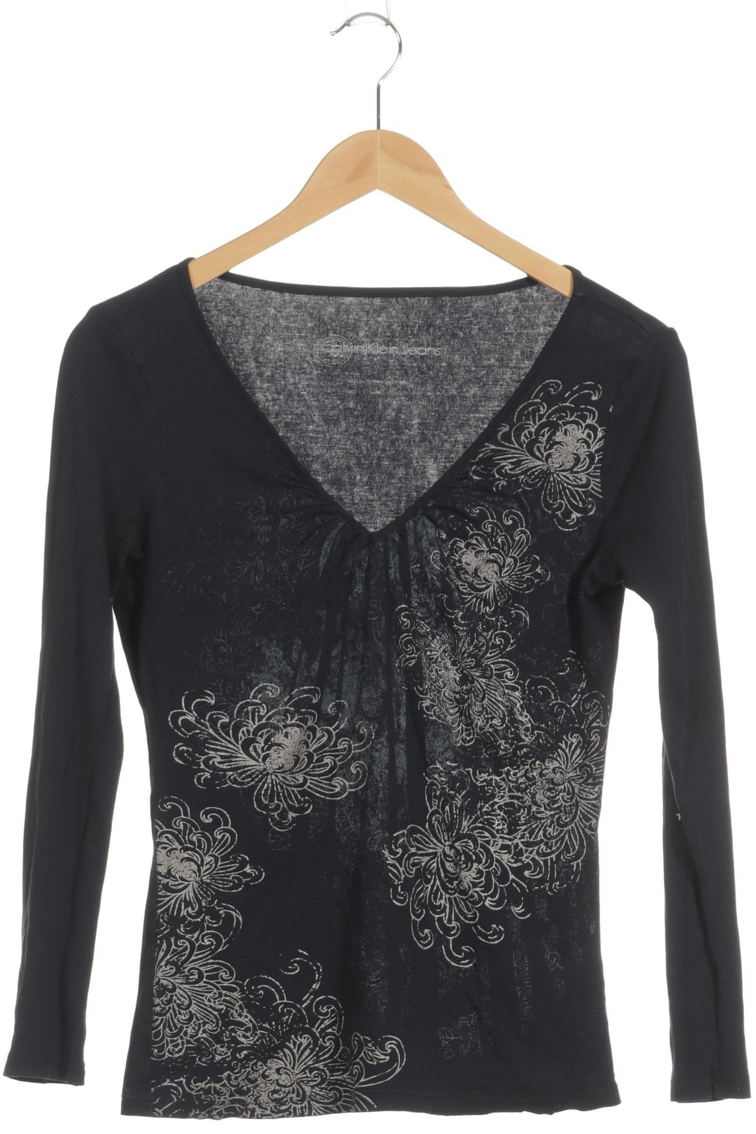 

Calvin Klein Damen Langarmshirt, blau, Gr.