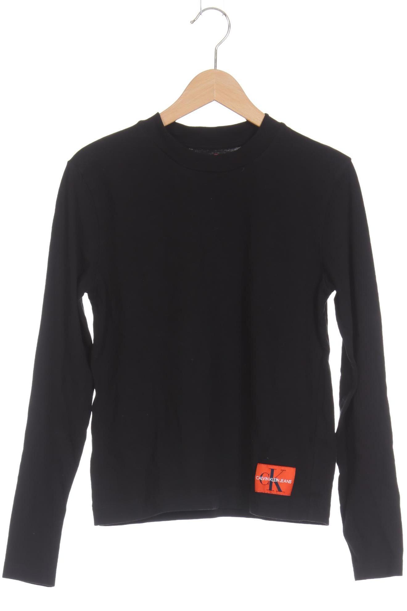 

Calvin Klein Damen Langarmshirt, schwarz, Gr.