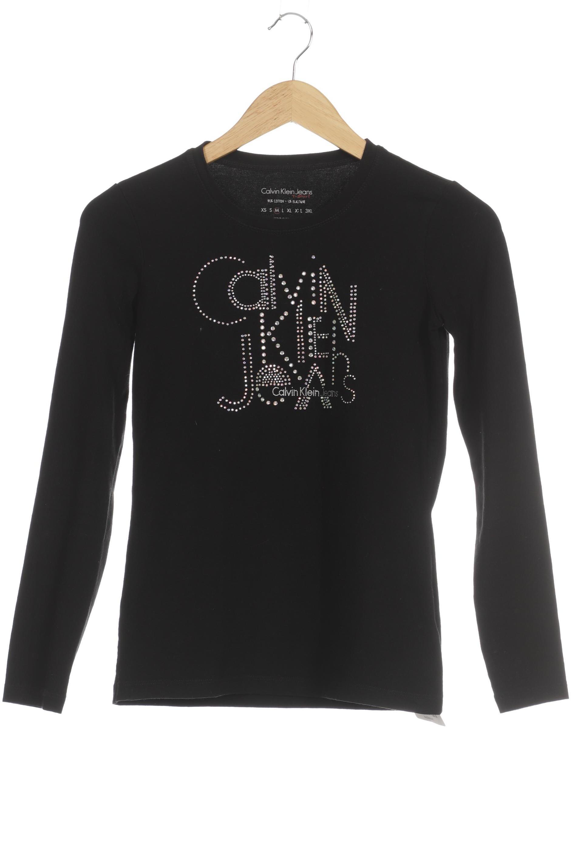 

Calvin Klein Damen Langarmshirt, schwarz, Gr.