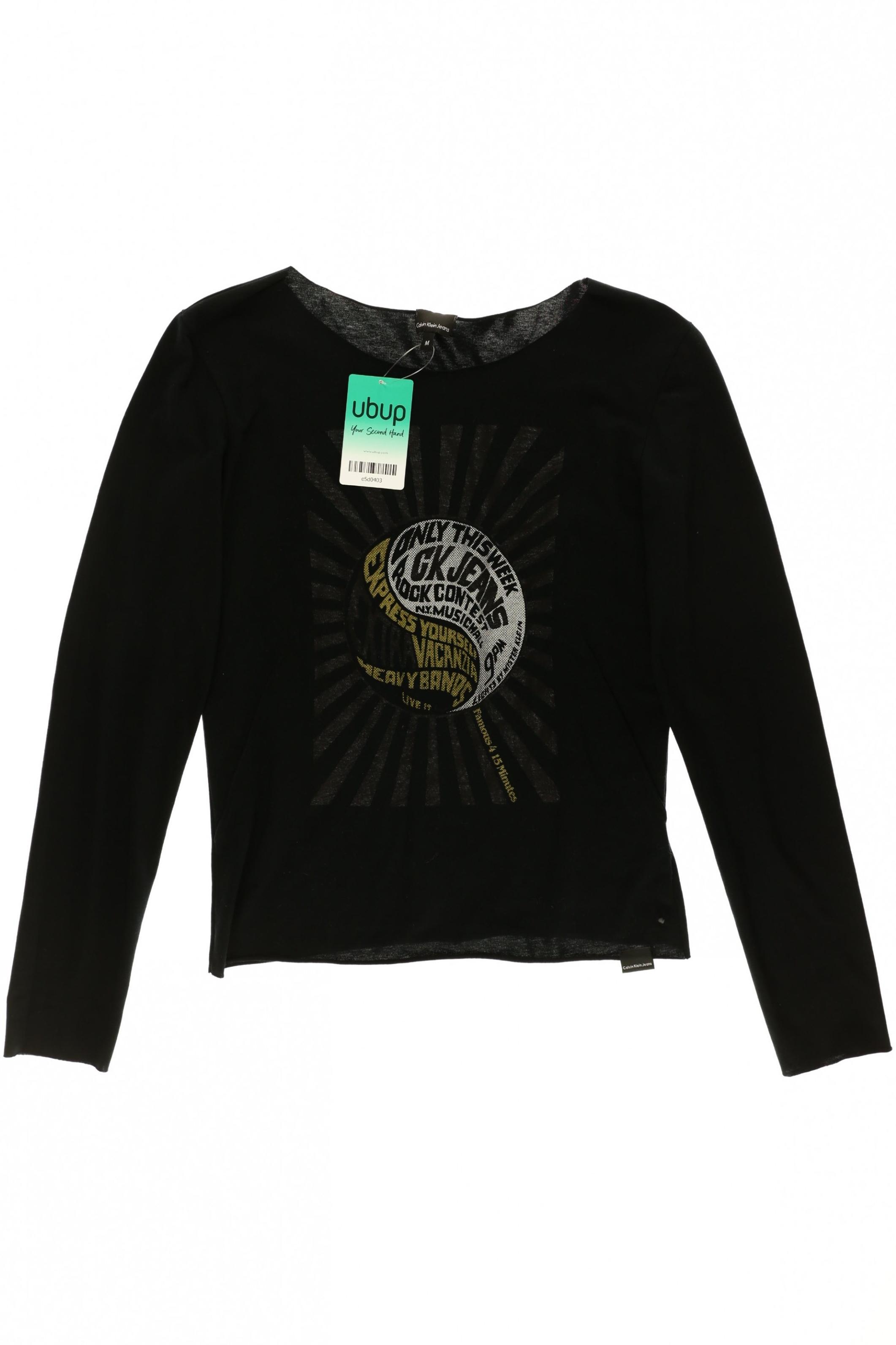 

Calvin Klein Damen Langarmshirt, schwarz, Gr.