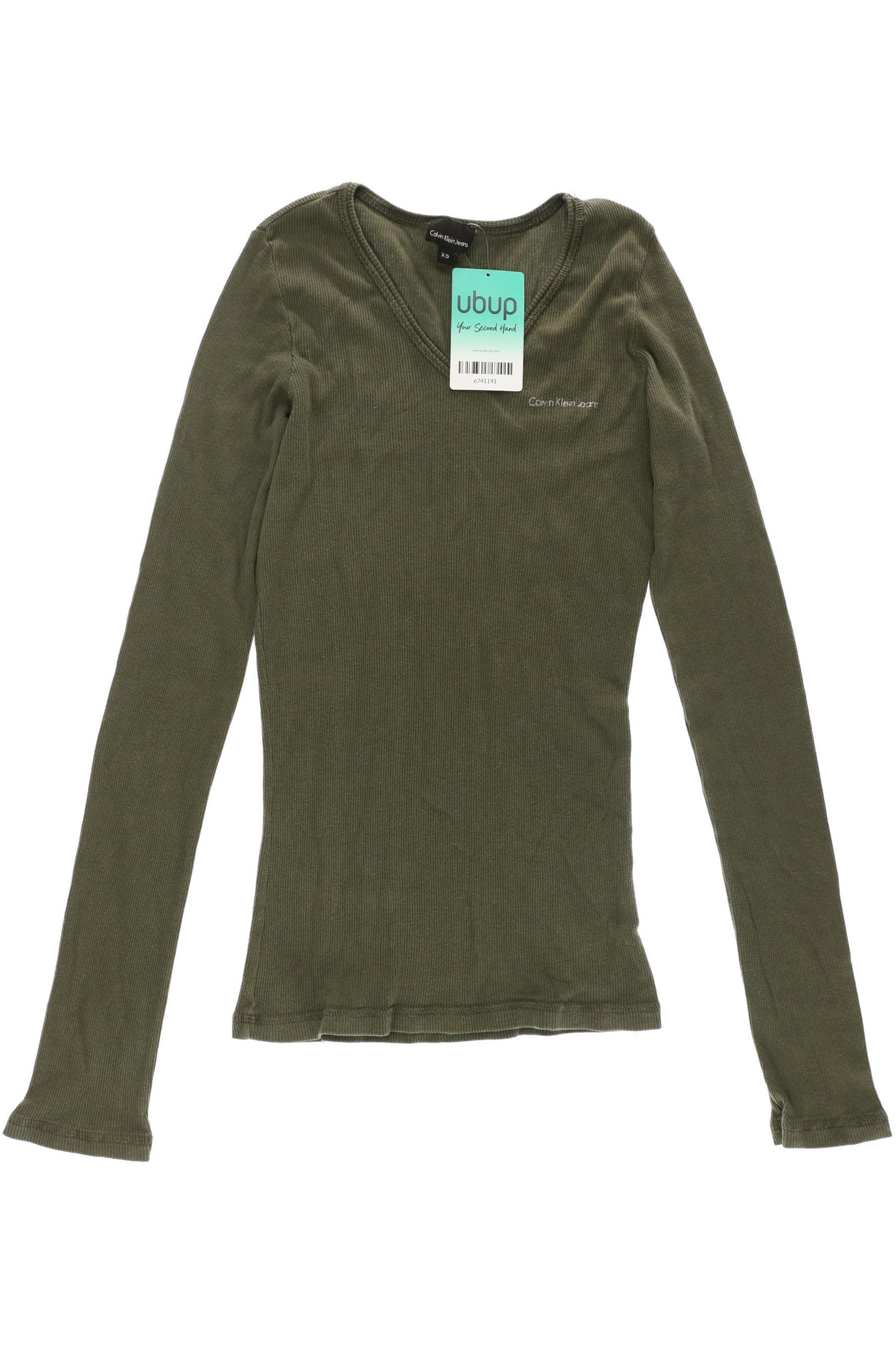 

Calvin Klein Damen Langarmshirt, grün, Gr.