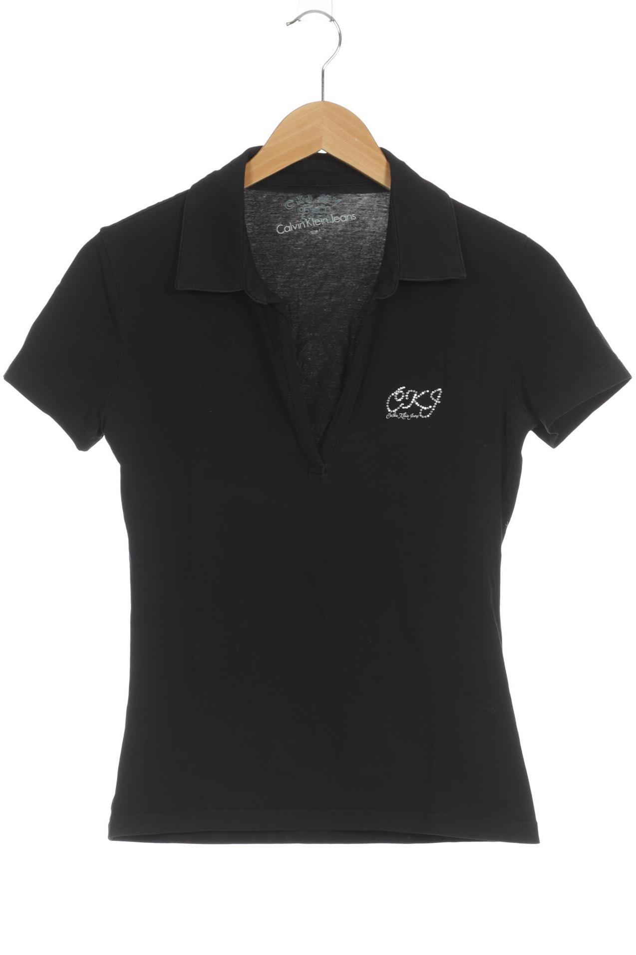 

Calvin Klein Damen Poloshirt, schwarz, Gr.