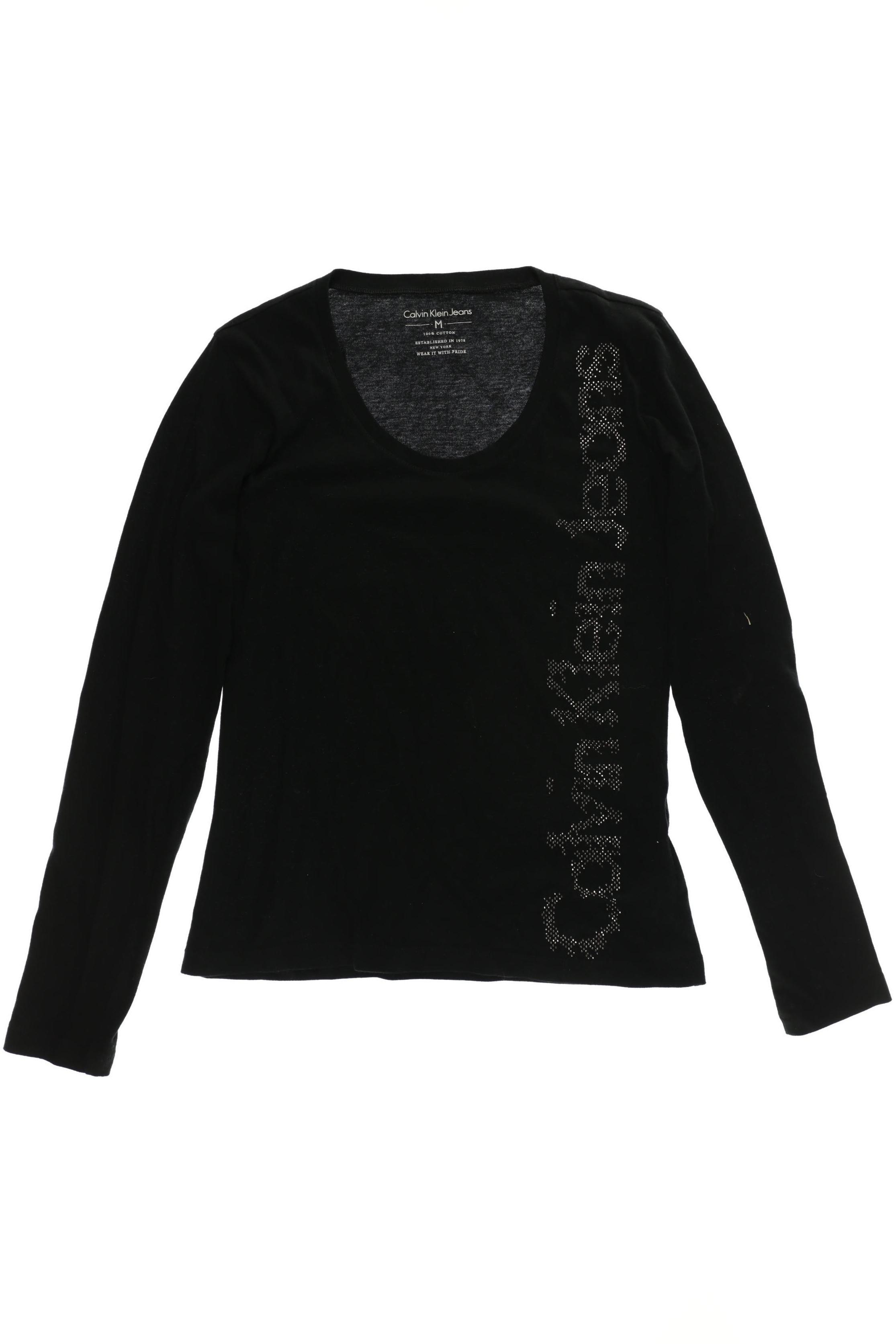 

Calvin Klein Damen Langarmshirt, schwarz, Gr.